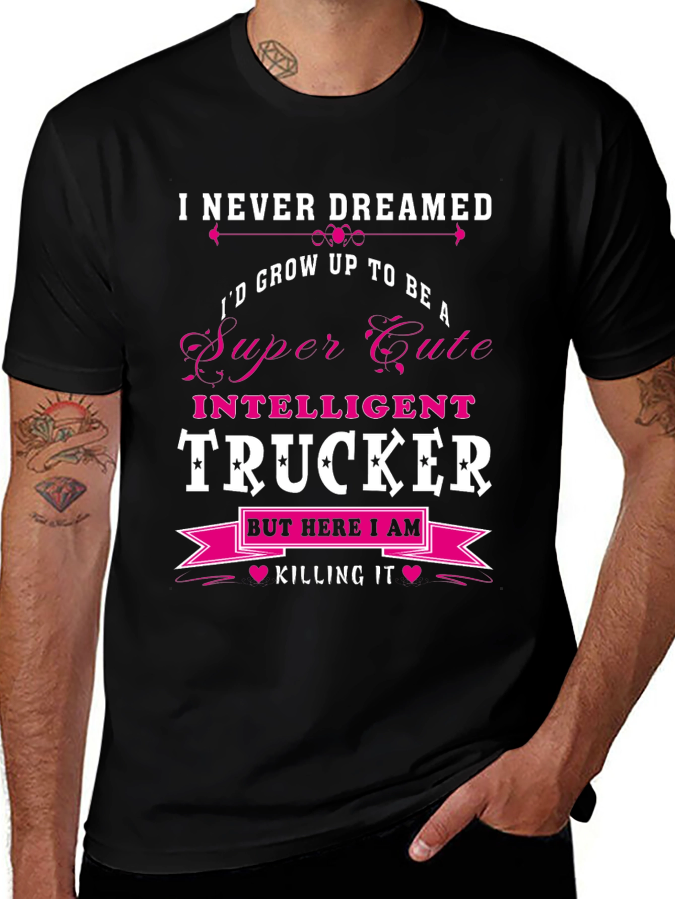 Funny Intelligent Trucker T-Shirt