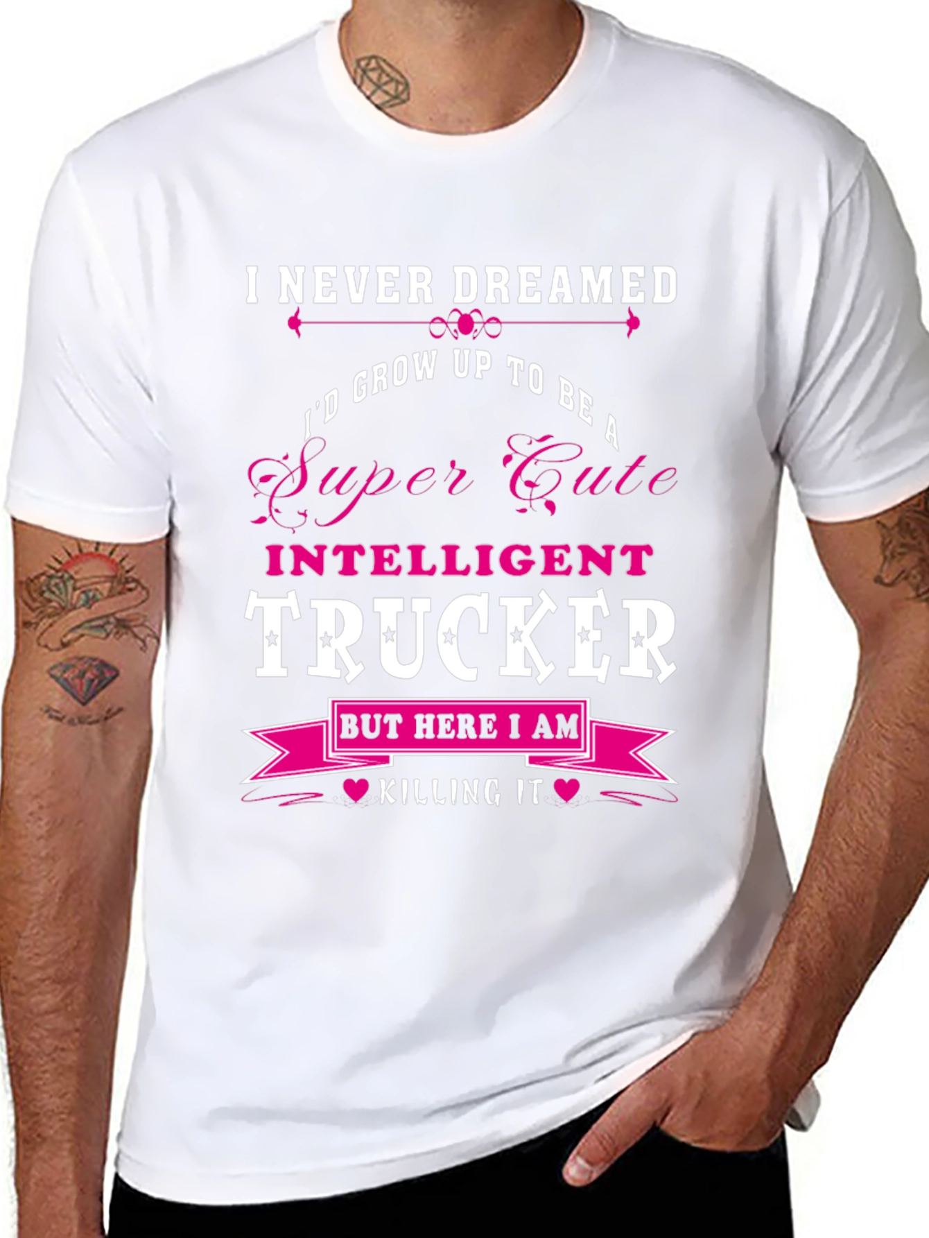Funny Intelligent Trucker T-Shirt