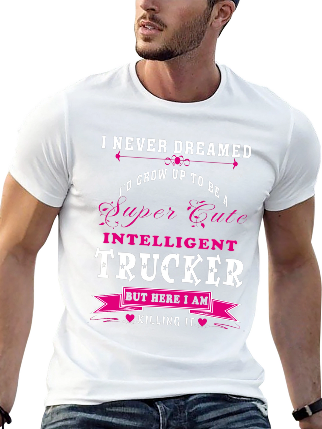 Funny Intelligent Trucker T-Shirt