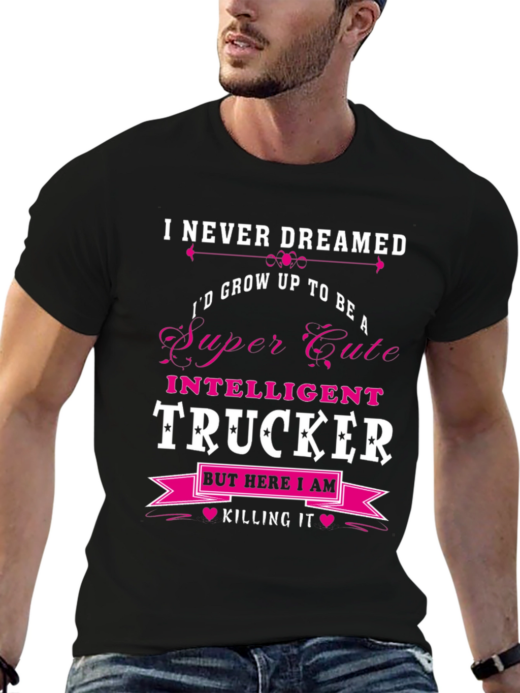 Funny Intelligent Trucker T-Shirt