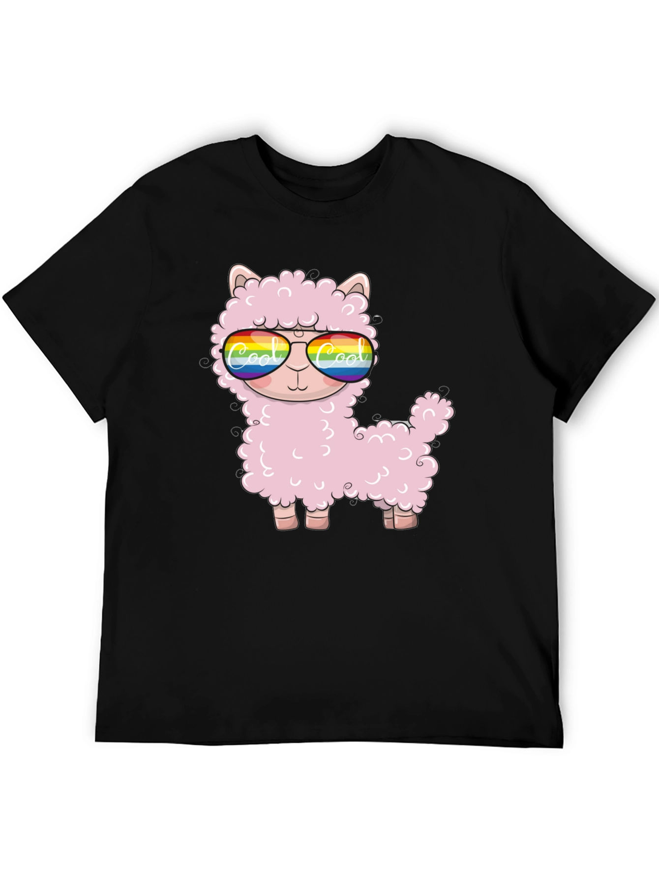 Cool Llama Black T-Shirt