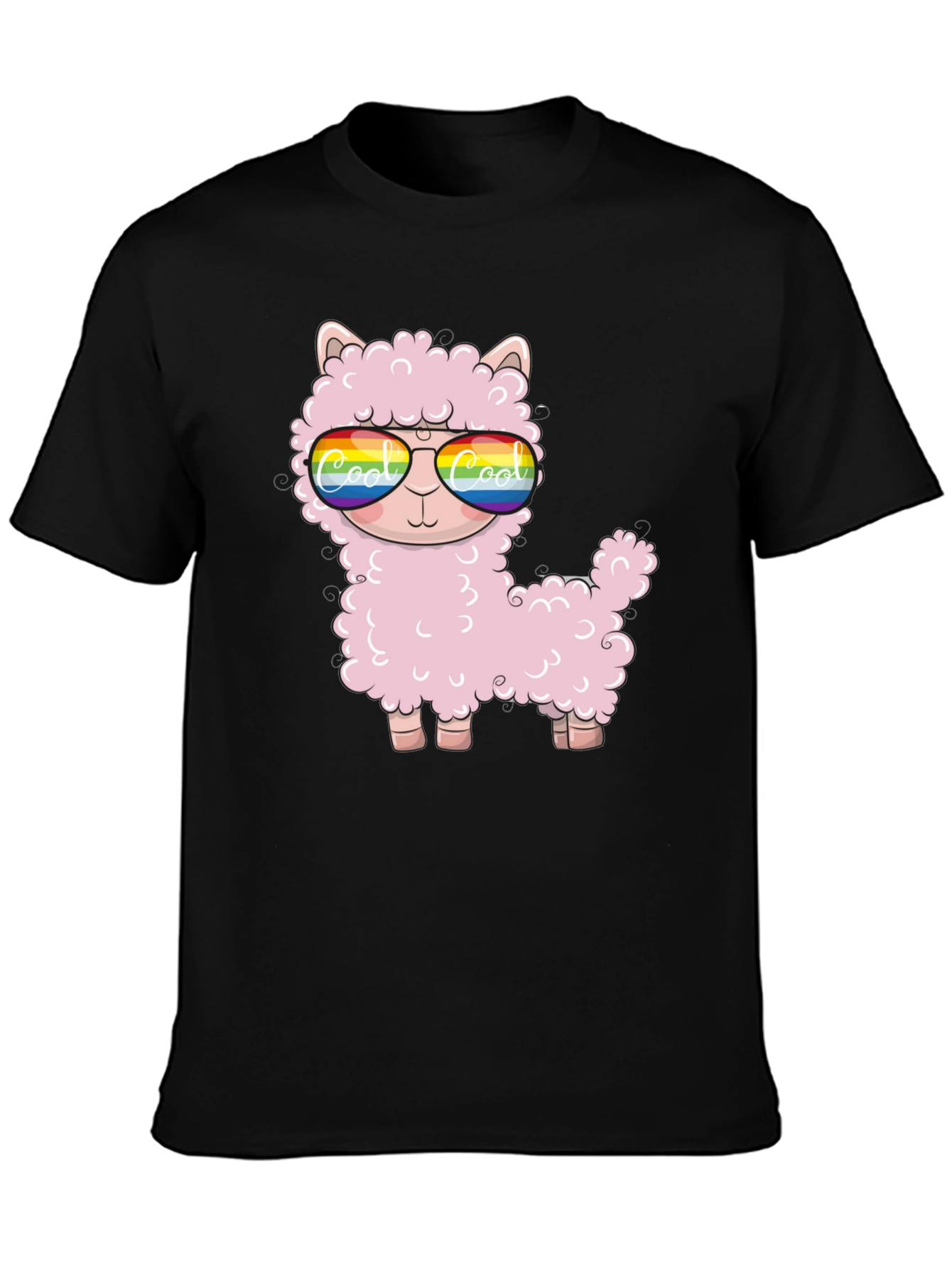 Cool Llama Black T-Shirt
