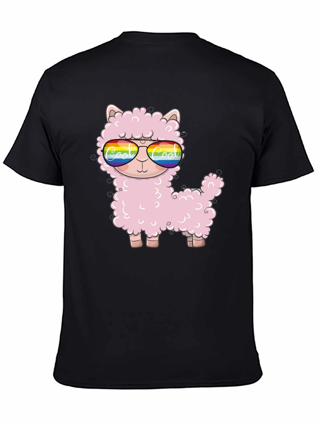 Cool Llama Black T-Shirt
