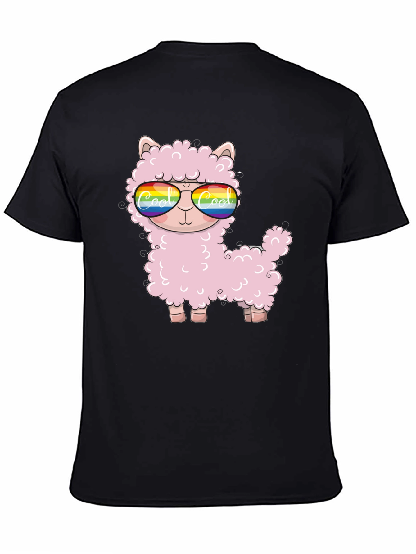 Cool Llama Black T-Shirt