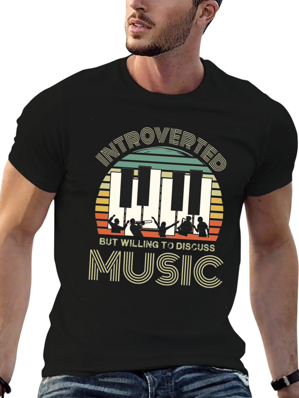 Introverted But Willing to Discuss Music T-Shirt