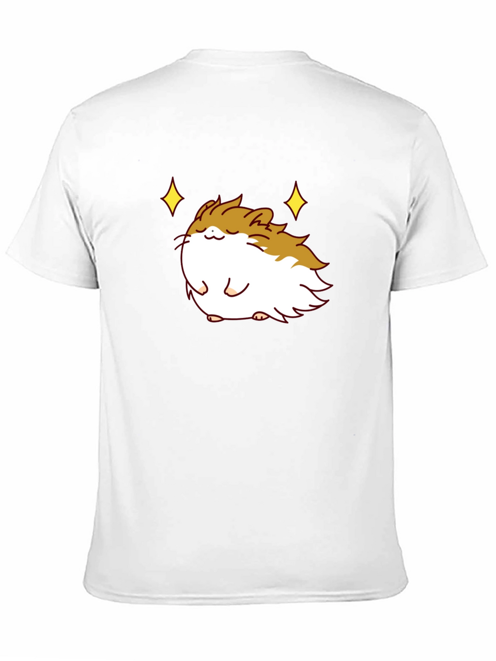 Cute Guinea Pig Graphic T-Shirt - Black