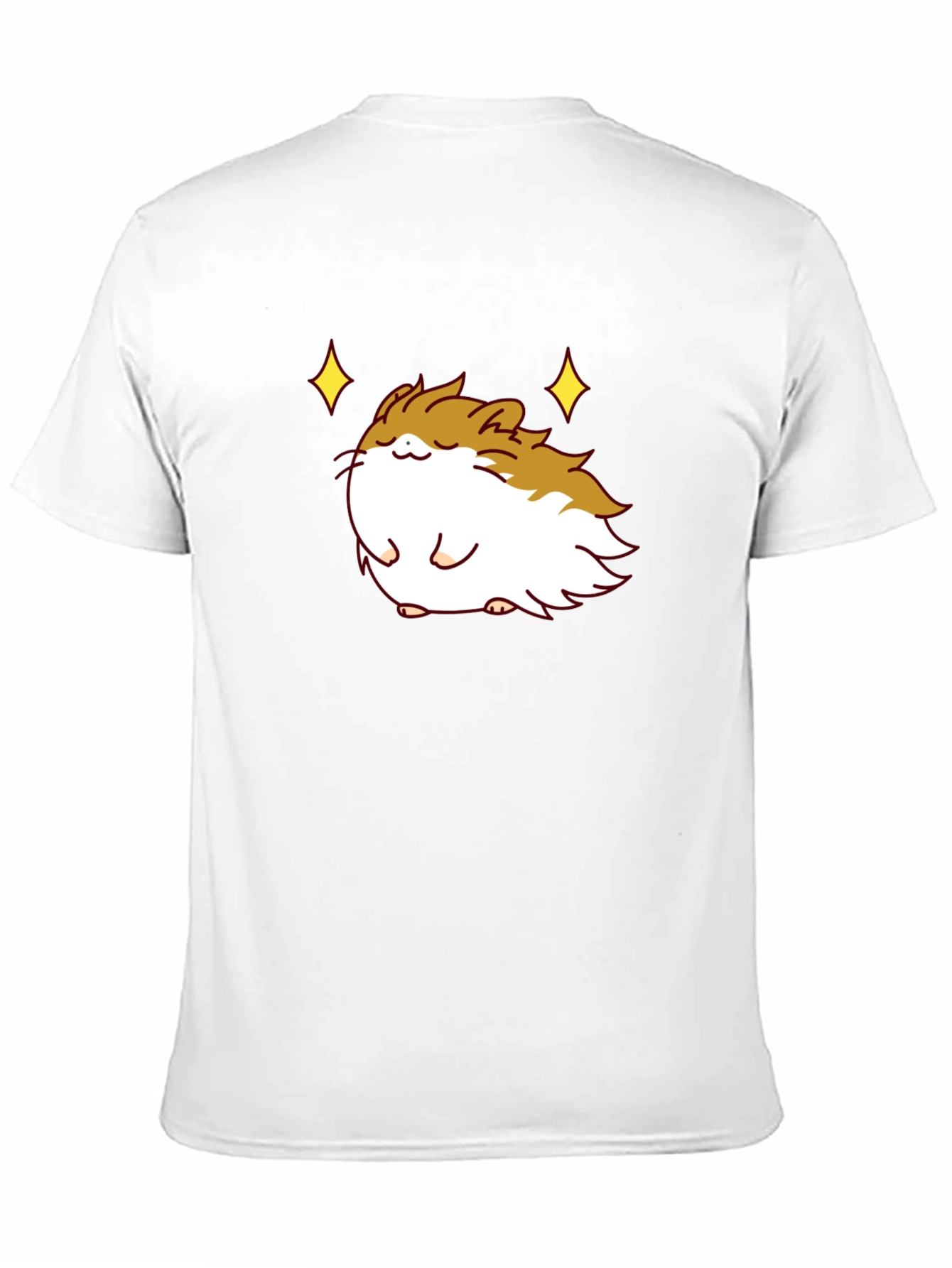 Cute Guinea Pig Graphic T-Shirt - Black