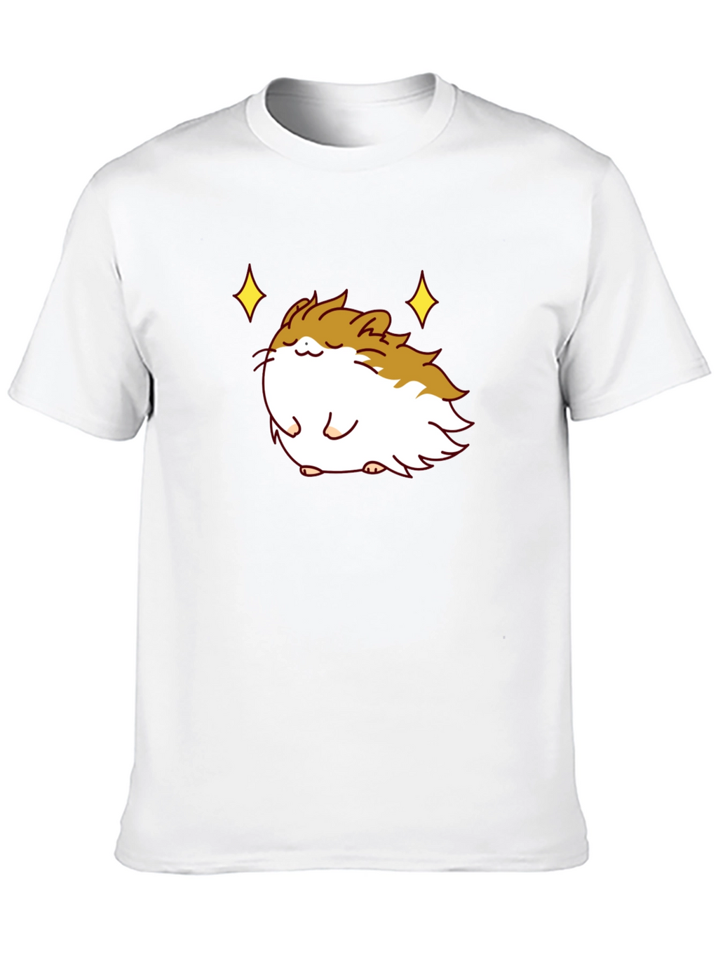 Cute Guinea Pig Graphic T-Shirt - Black