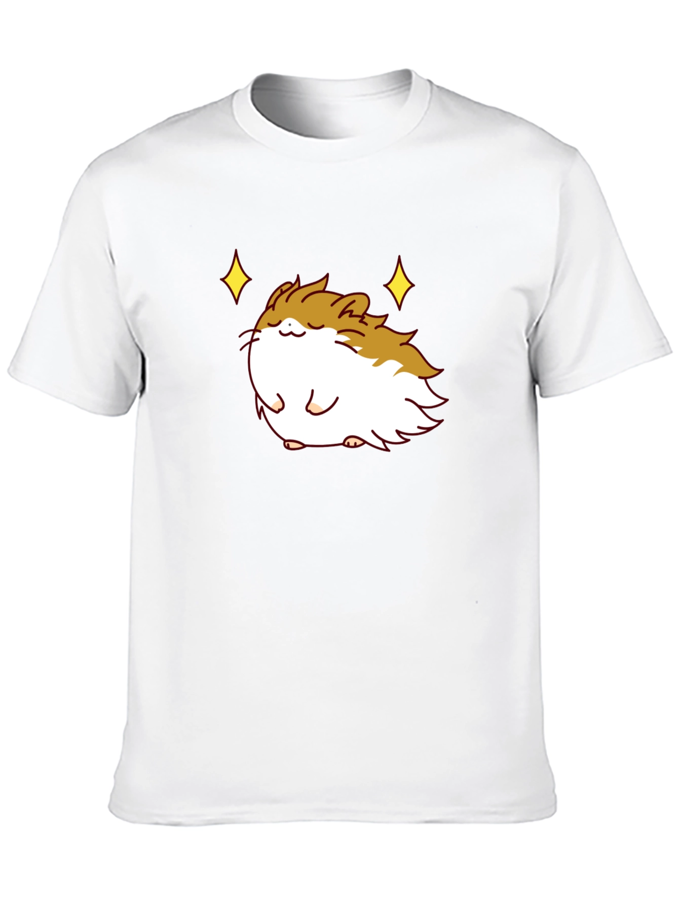 Cute Guinea Pig Graphic T-Shirt - Black