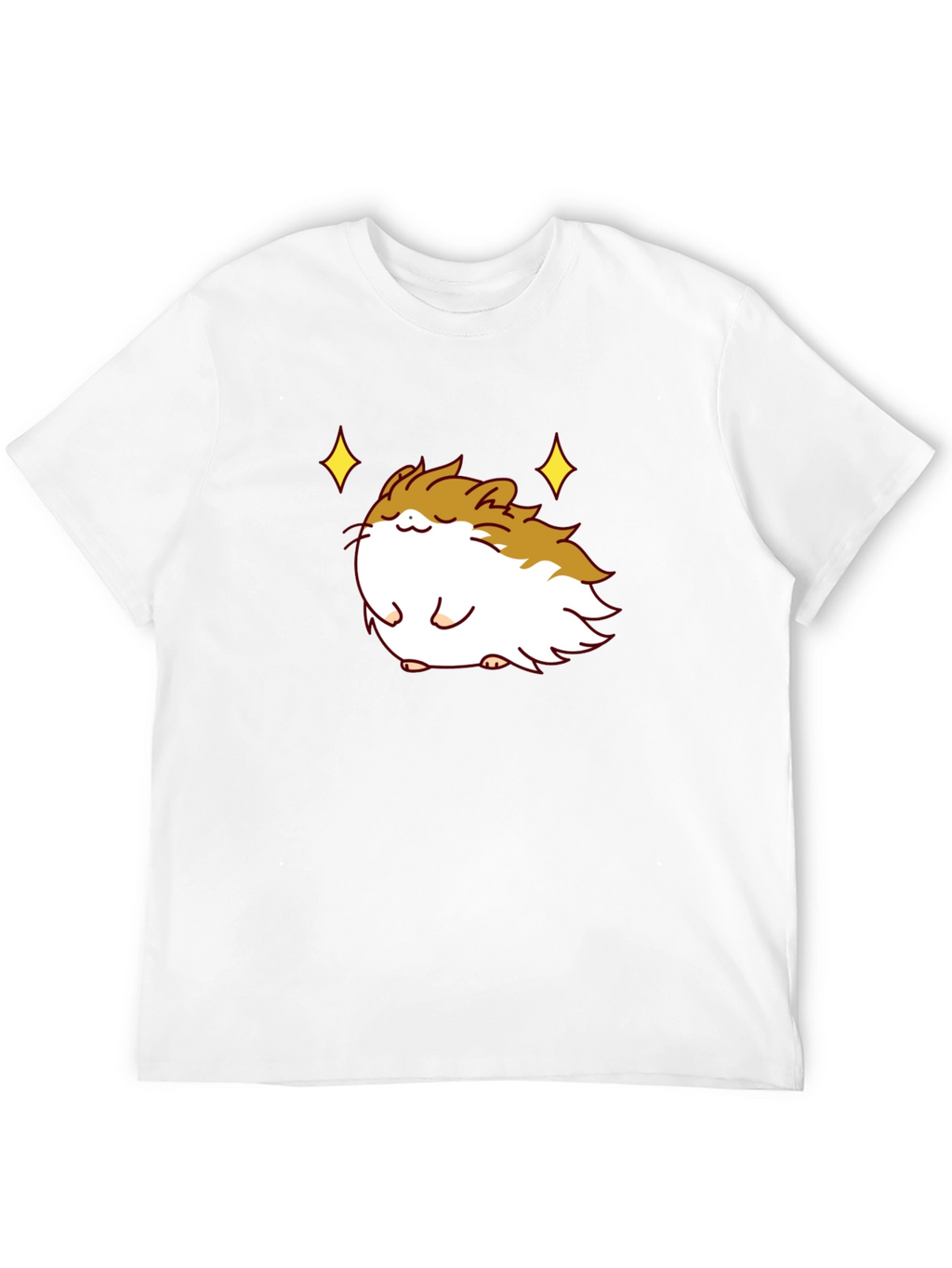 Cute Guinea Pig Graphic T-Shirt - Black