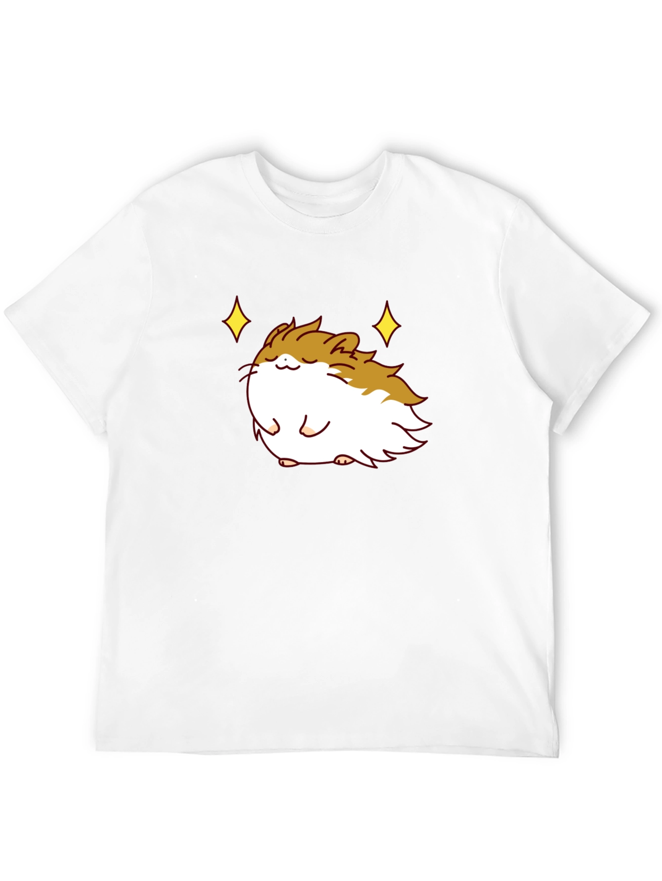 Cute Guinea Pig Graphic T-Shirt - Black