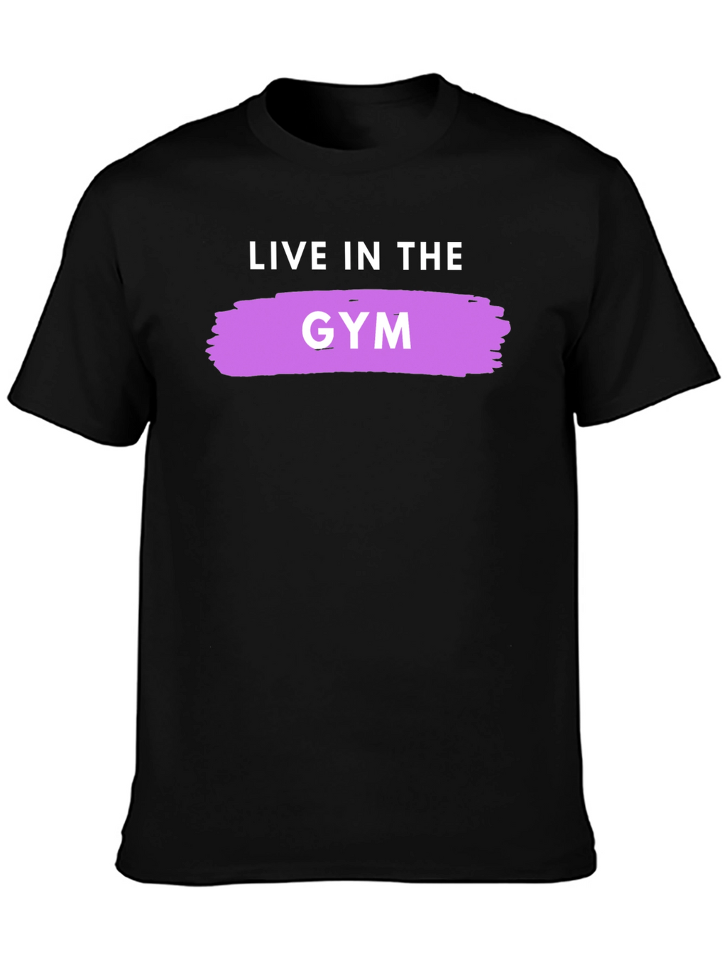 Live In The Gym Black Graphic Tee