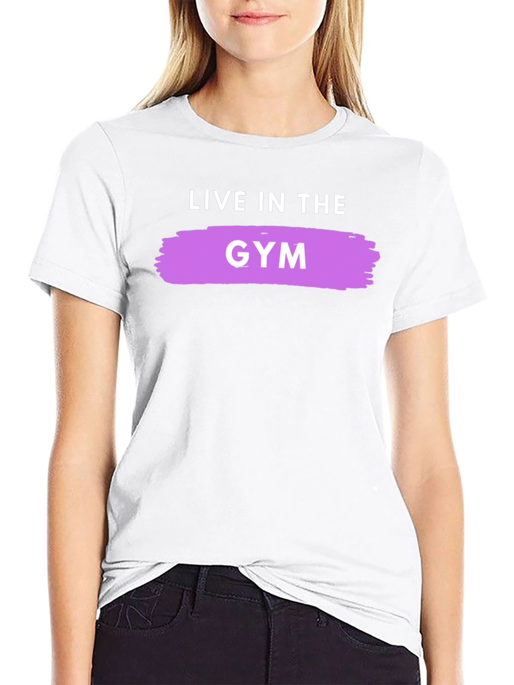 Live In The Gym Black Graphic Tee
