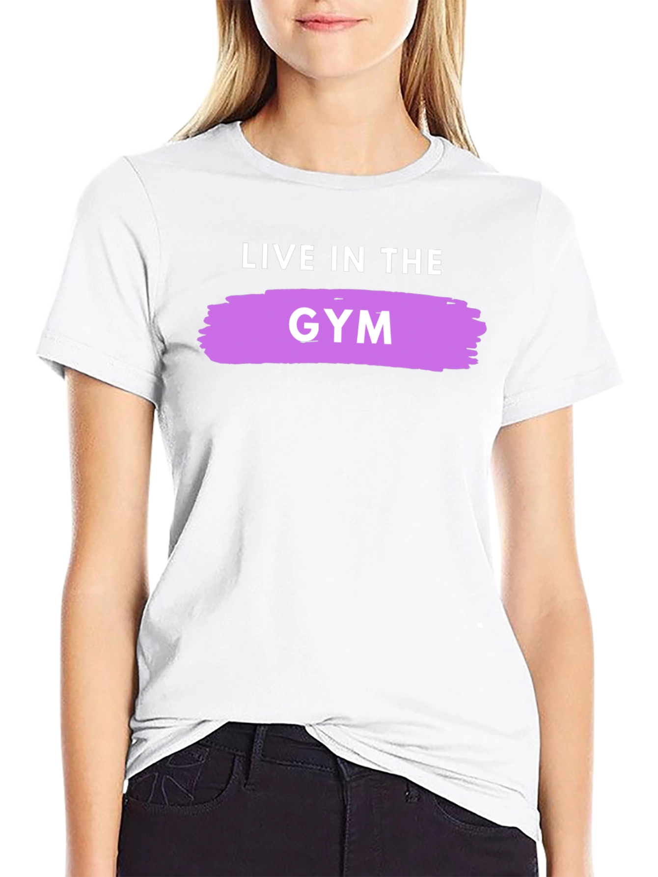 Live In The Gym Black Graphic Tee