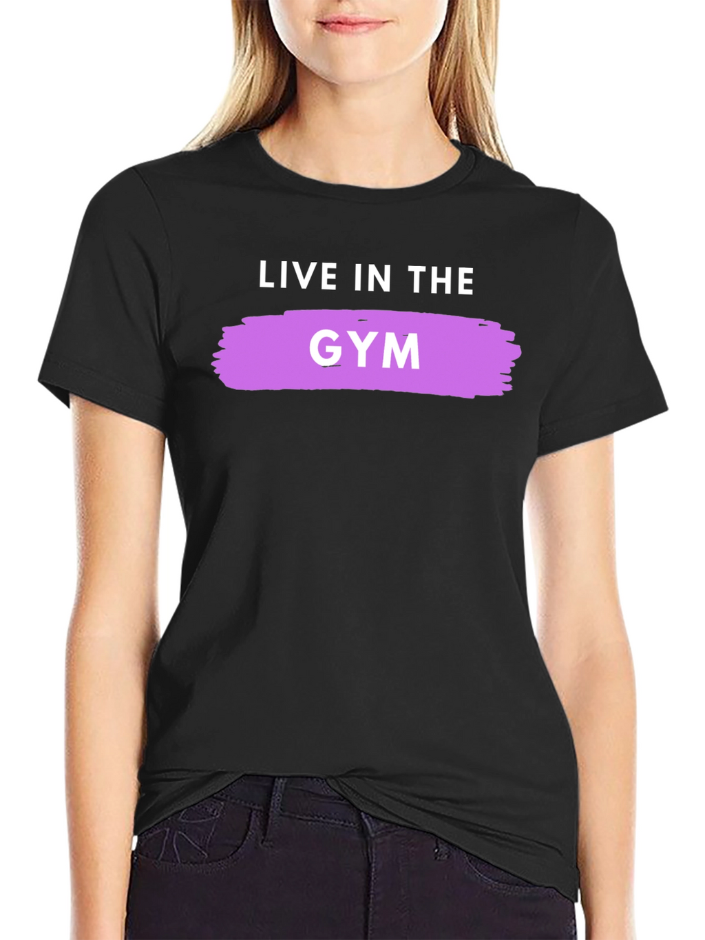 Live In The Gym Black Graphic Tee