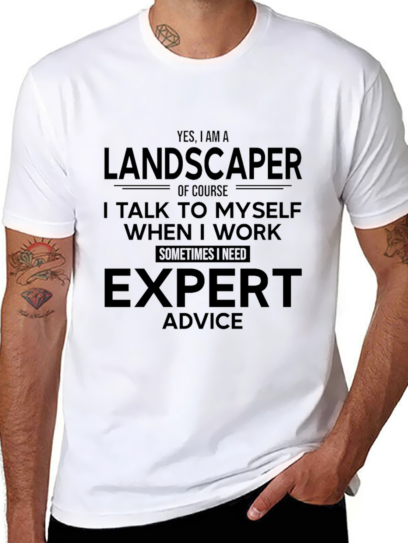 Landscaper Expert Advice T-Shirt