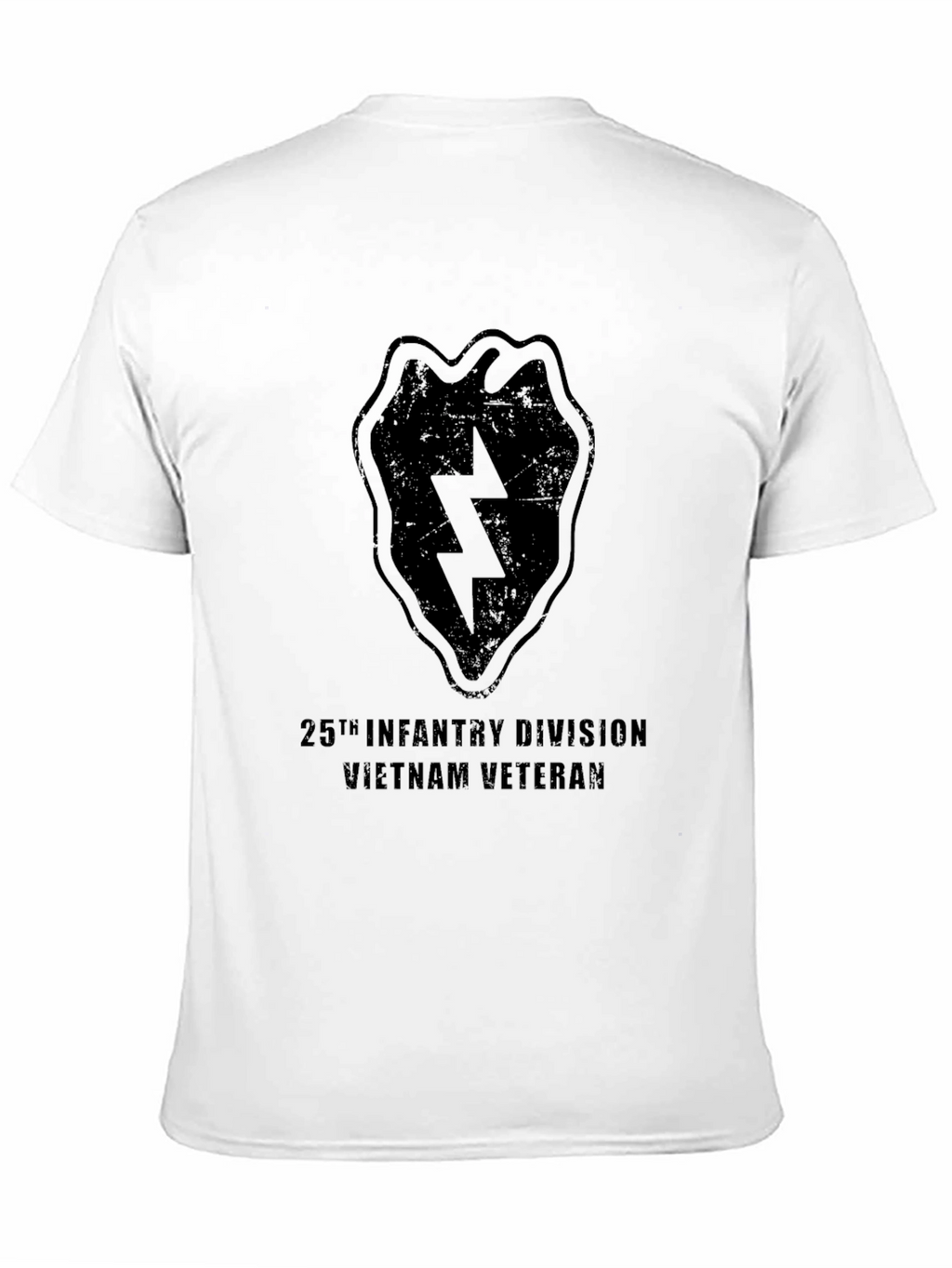 25th Infantry Division Vietnam Veteran Black T-Shirt