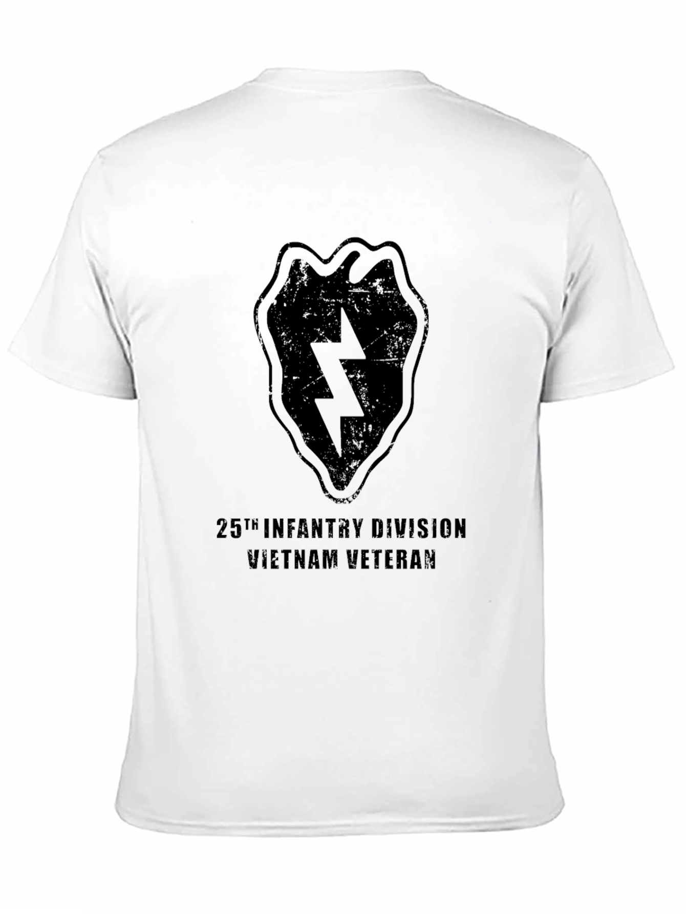 25th Infantry Division Vietnam Veteran Black T-Shirt