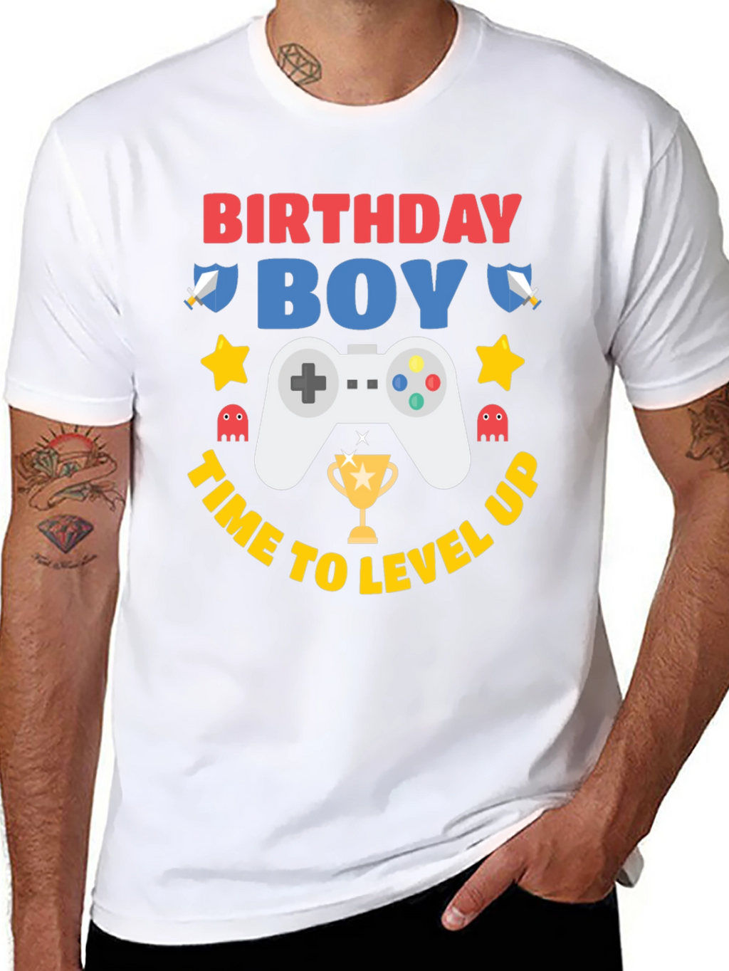 Birthday Boy Gaming Level Up T-Shirt