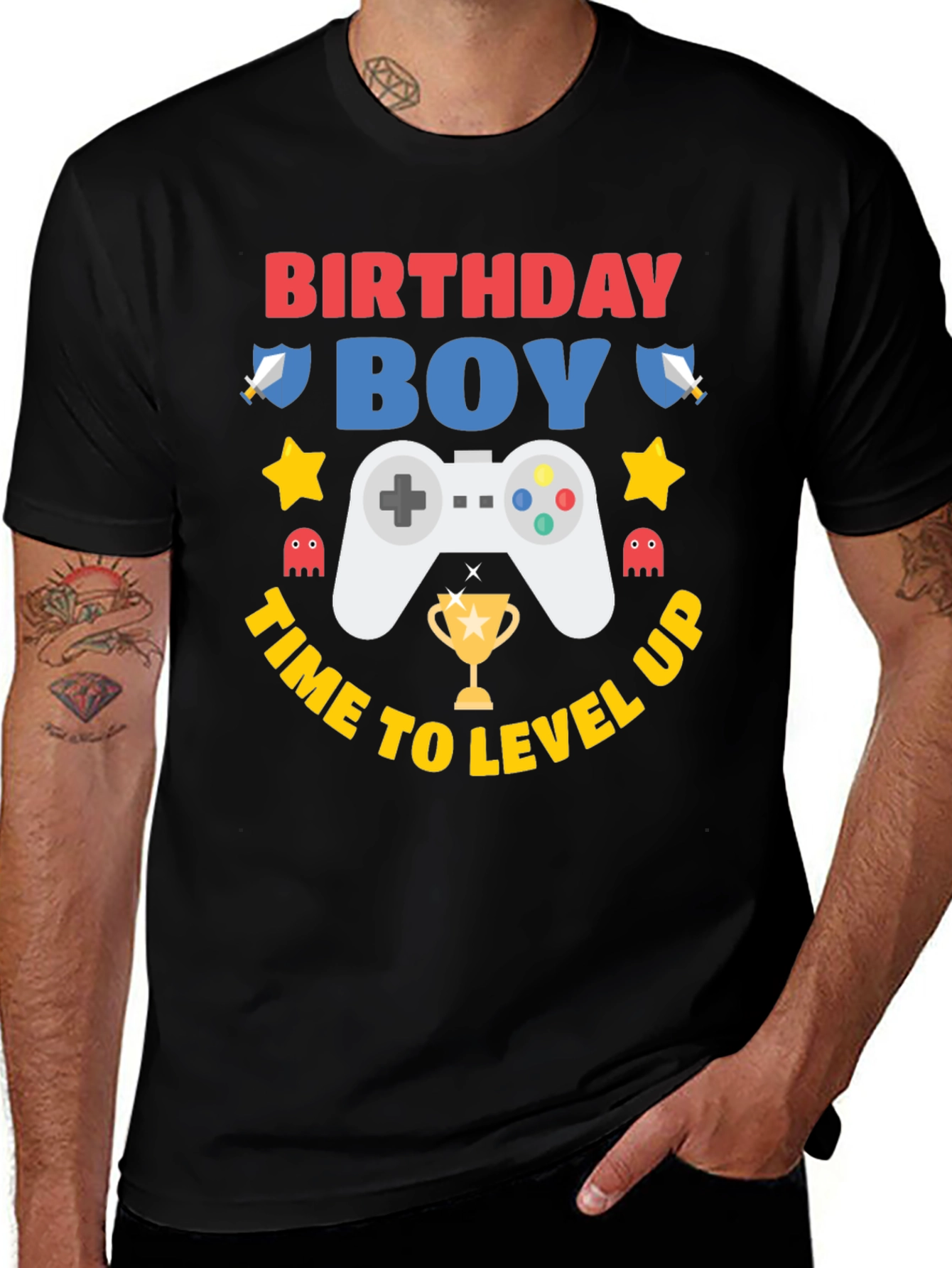 Birthday Boy Gaming Level Up T-Shirt