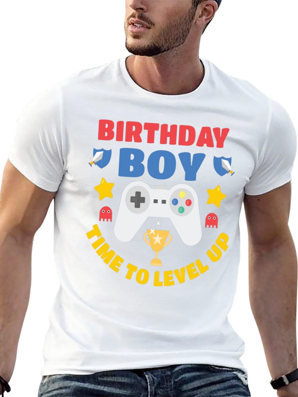Birthday Boy Gaming Level Up T-Shirt