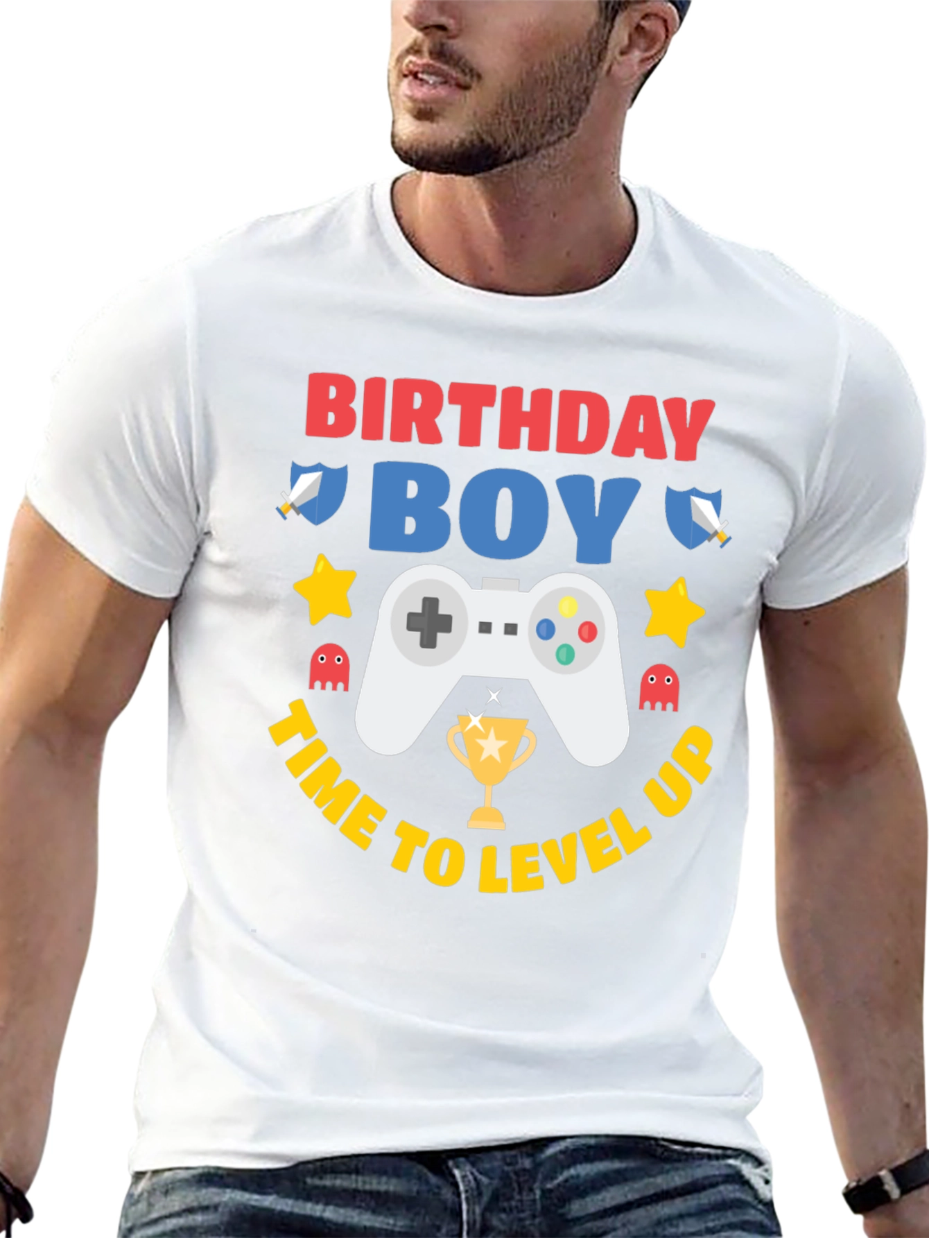Birthday Boy Gaming Level Up T-Shirt