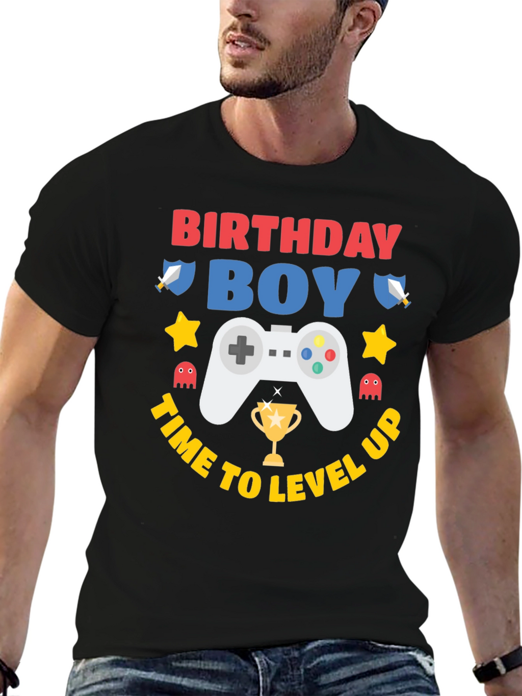Birthday Boy Gaming Level Up T-Shirt