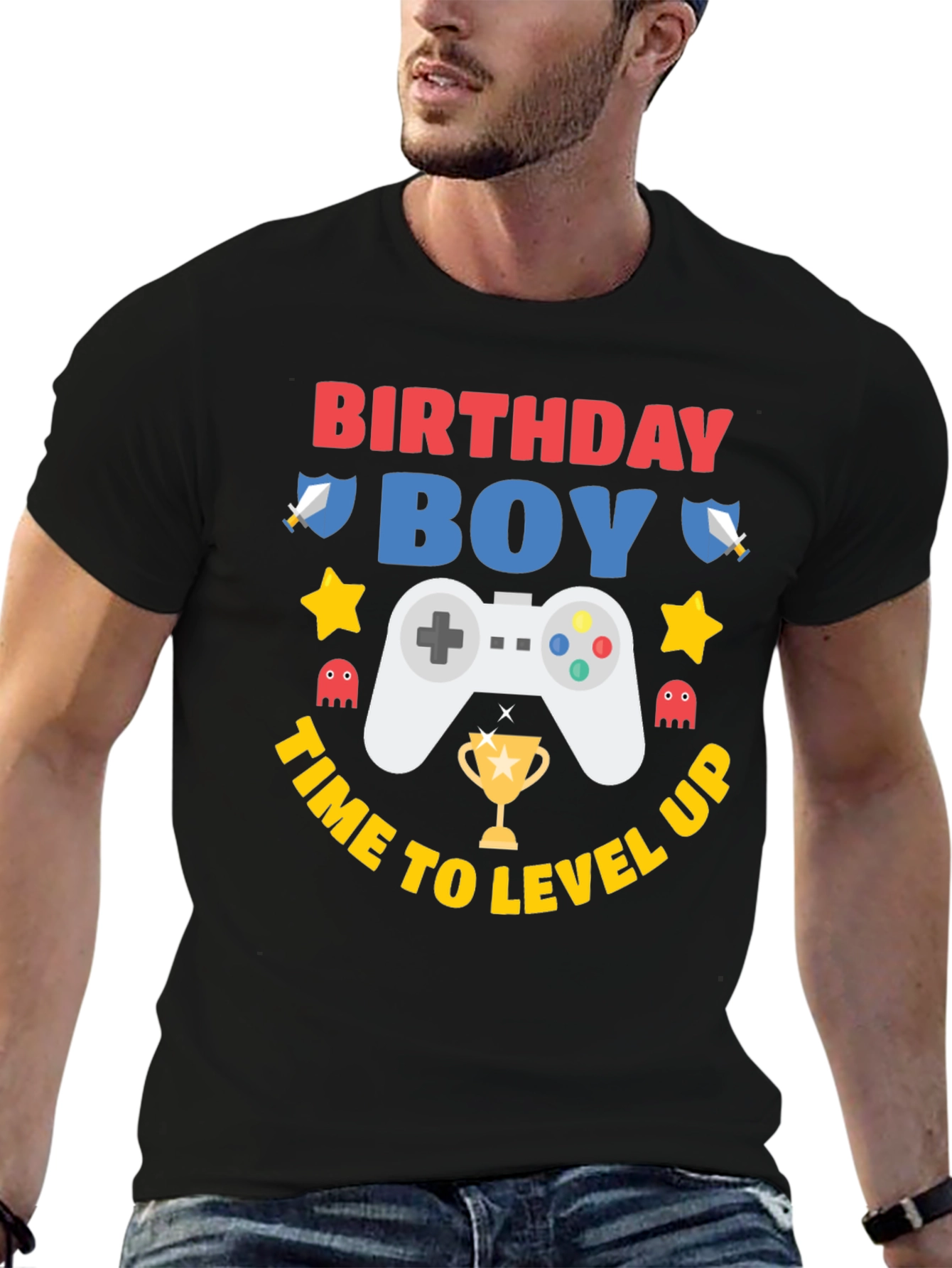 Birthday Boy Gaming Level Up T-Shirt