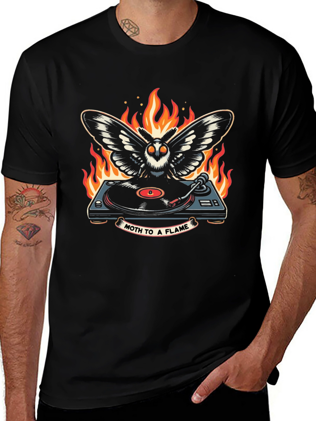Moth to a Flame Graphic T-Shirt