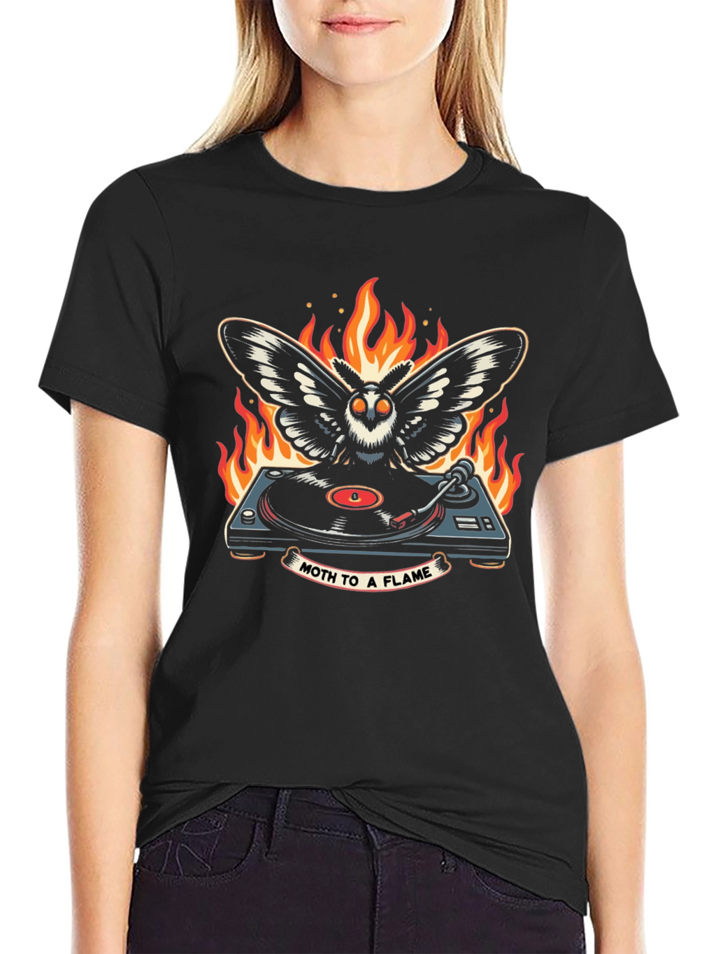 Moth to a Flame Graphic T-Shirt