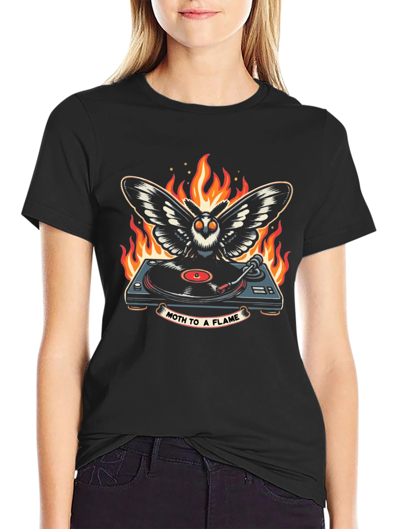 Moth to a Flame Graphic T-Shirt