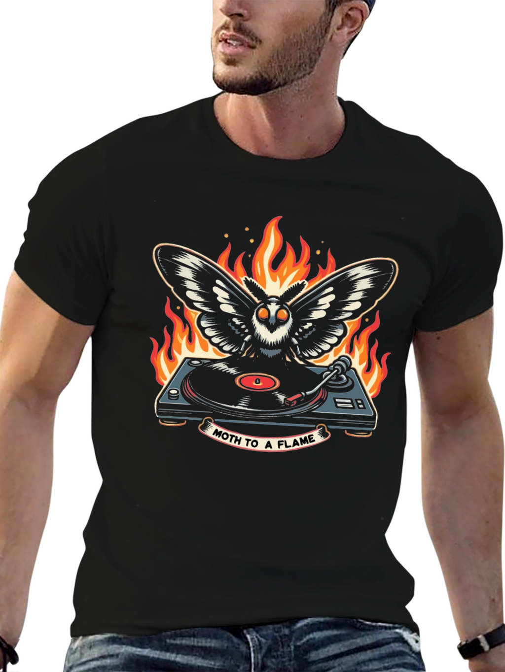 Moth to a Flame Graphic T-Shirt