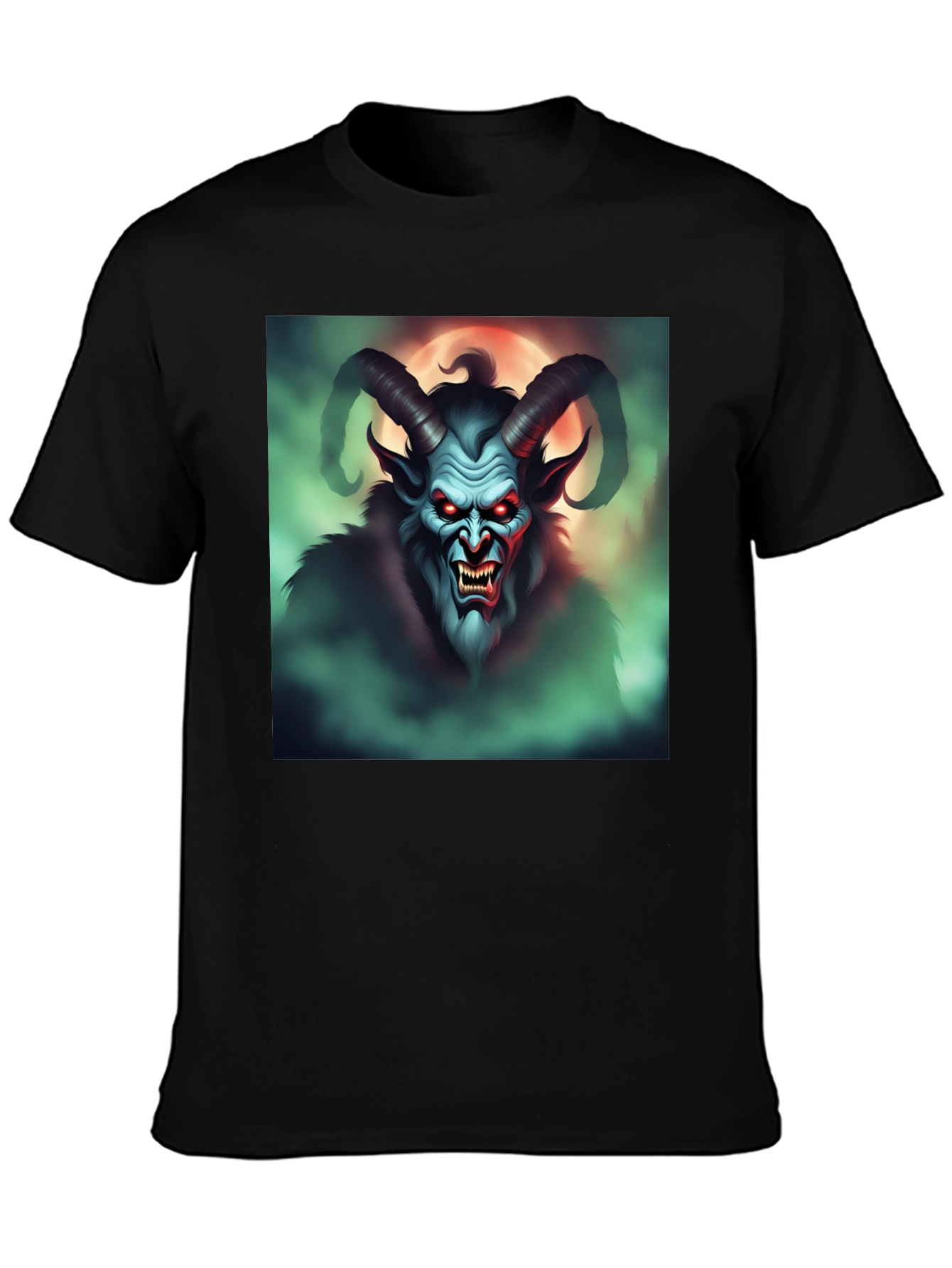 Krampus Graphic Tee - Spooky Holiday Apparel