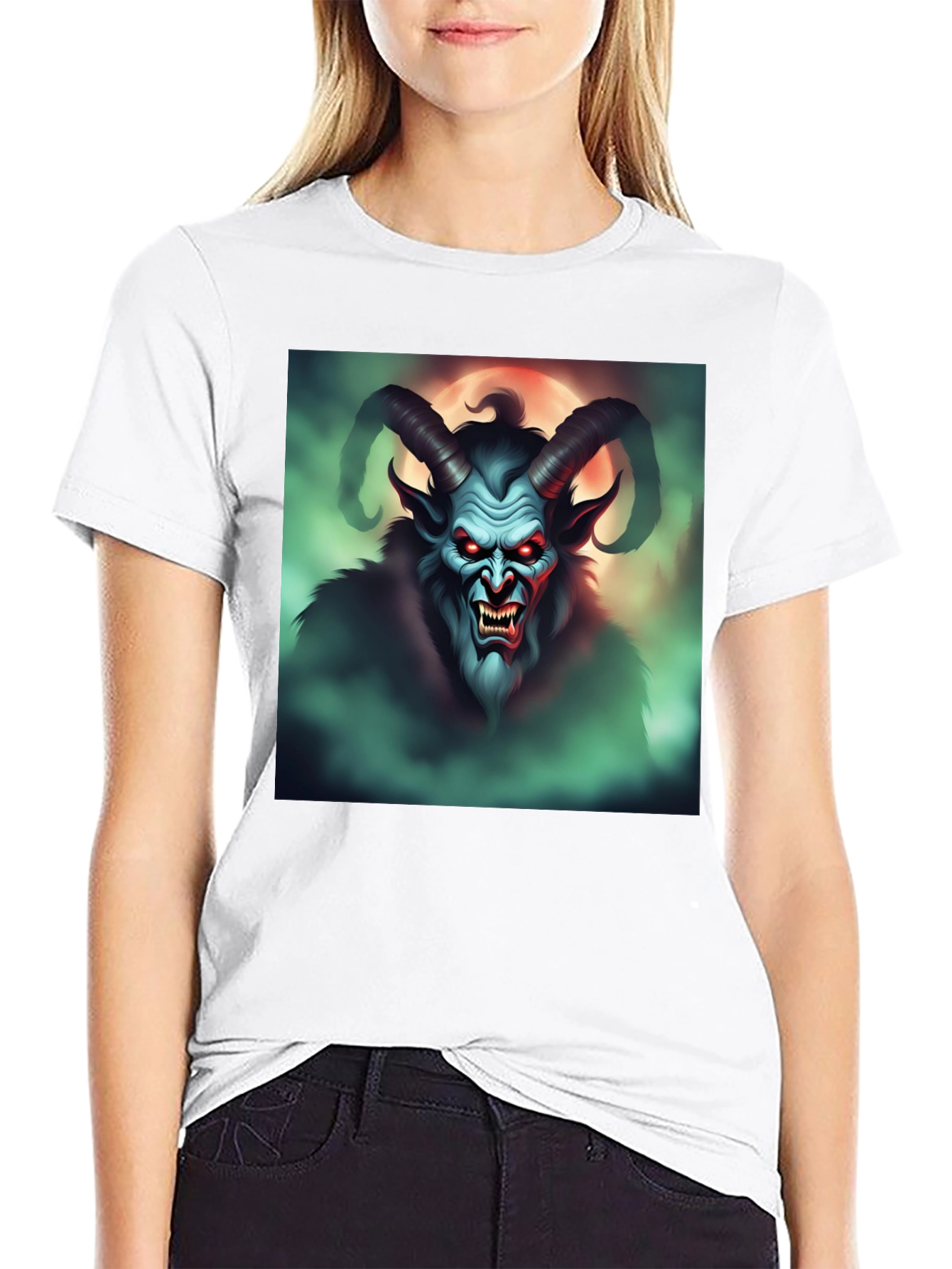 Krampus Graphic Tee - Spooky Holiday Apparel