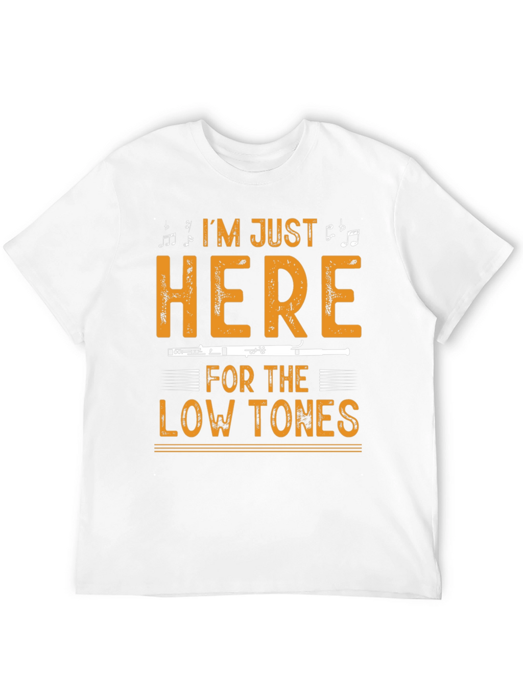 Music Lover T-Shirt: Low Tones Flute Player