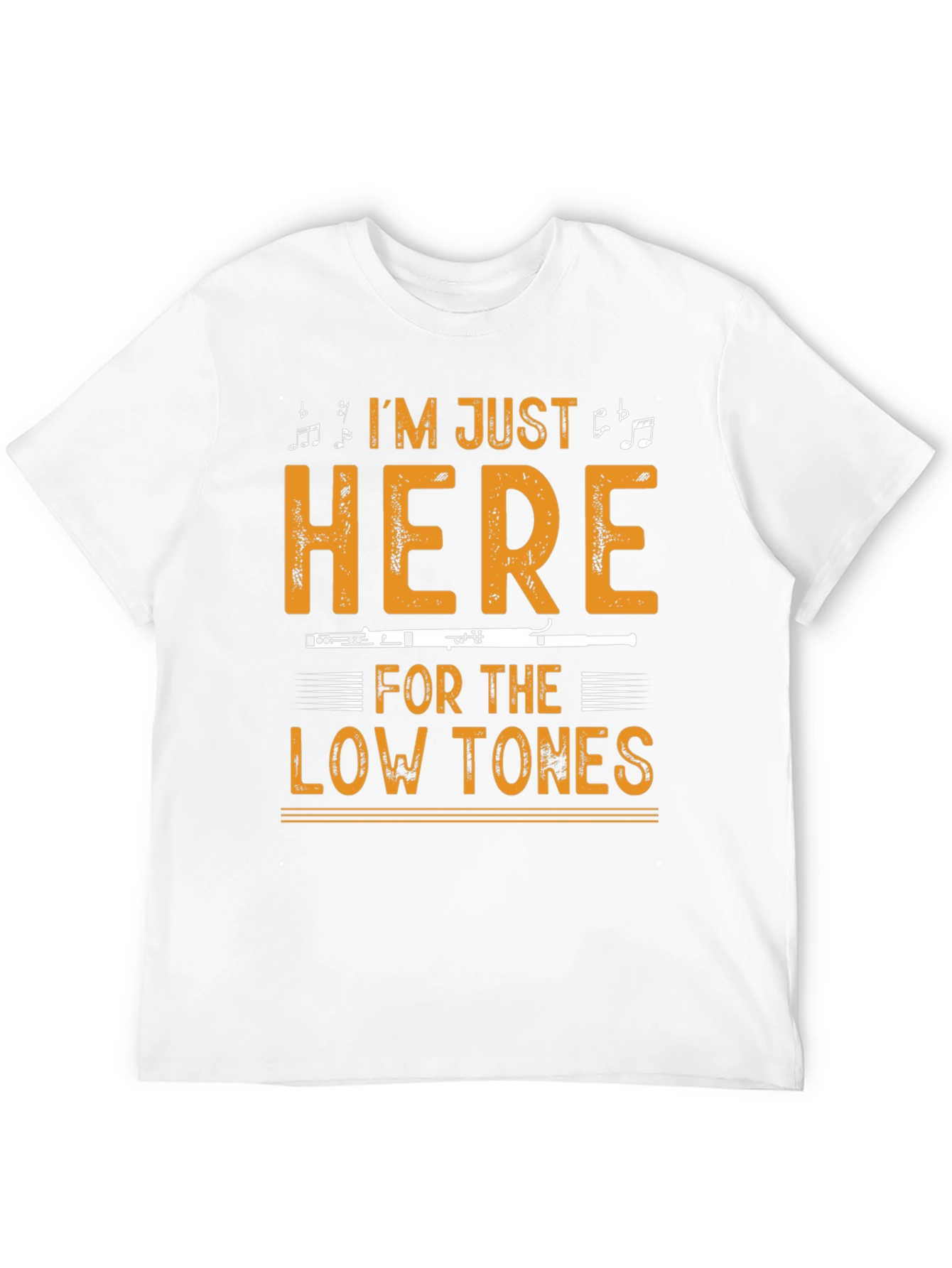 Music Lover T-Shirt: Low Tones Flute Player