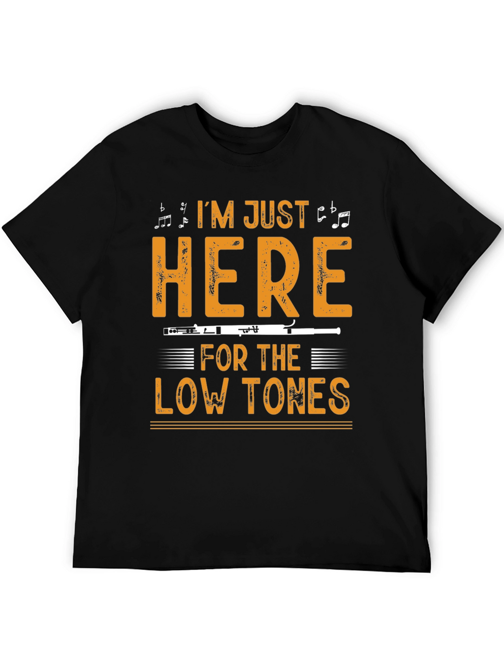 Music Lover T-Shirt: Low Tones Flute Player