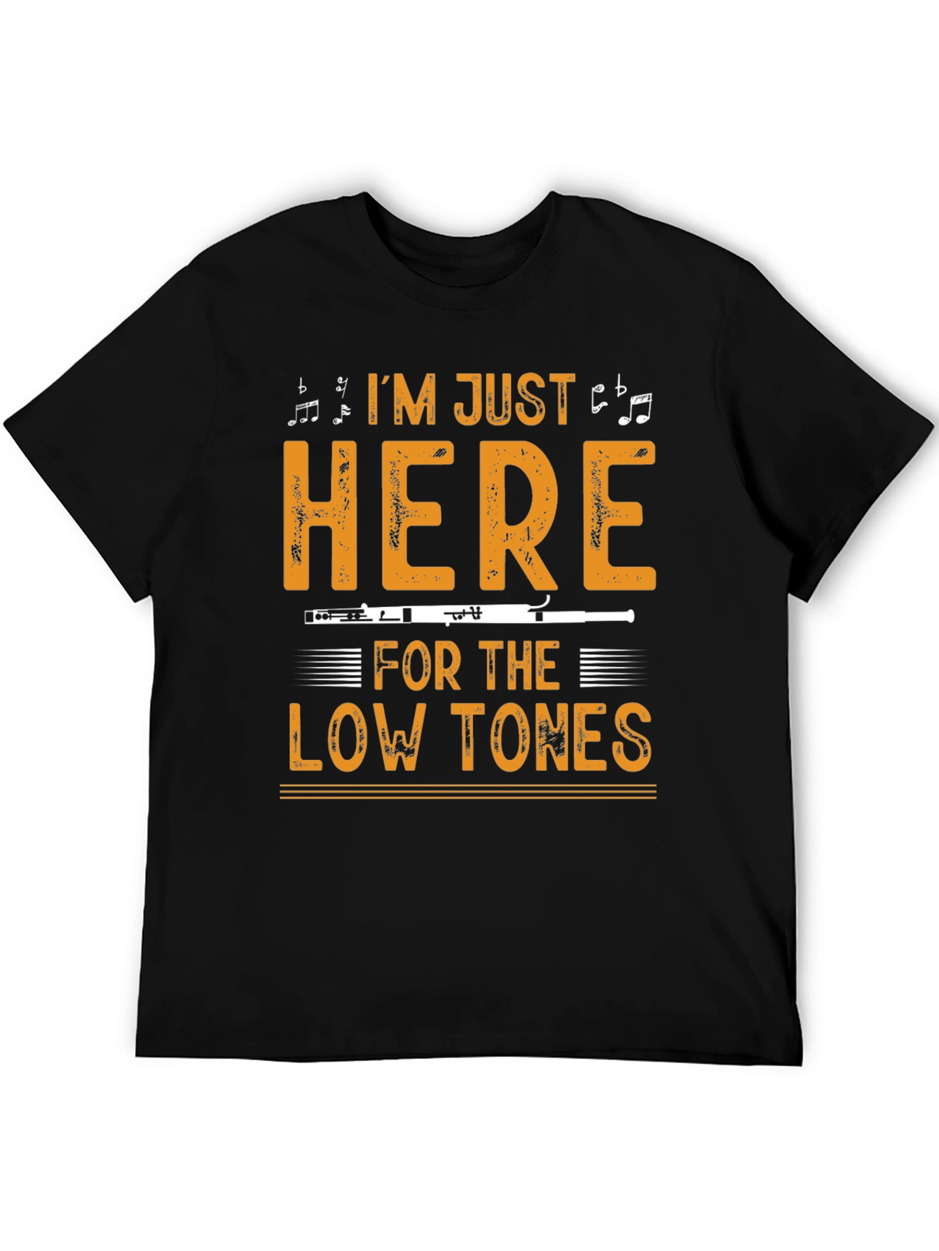 Music Lover T-Shirt: Low Tones Flute Player