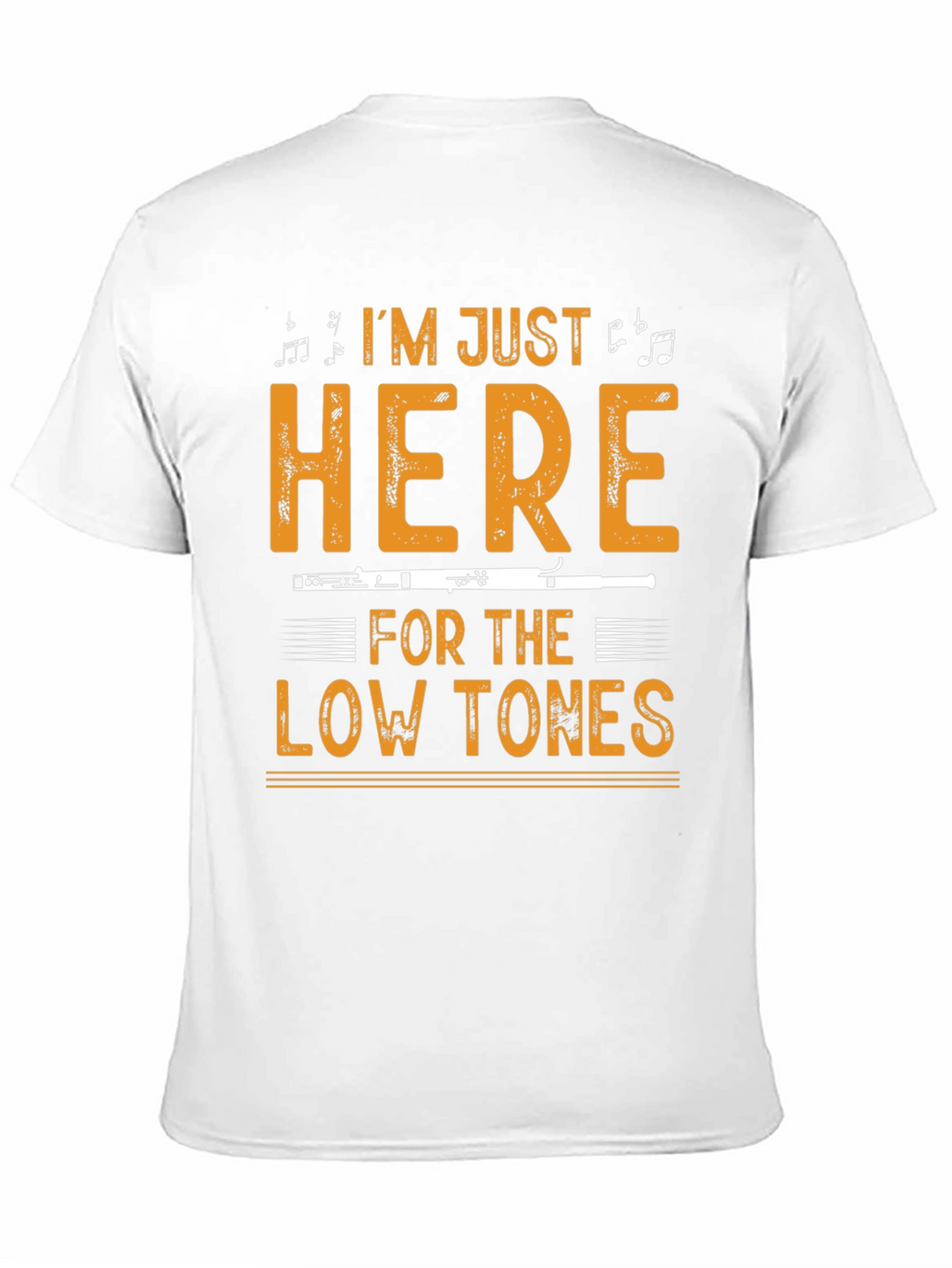 Music Lover T-Shirt: Low Tones Flute Player