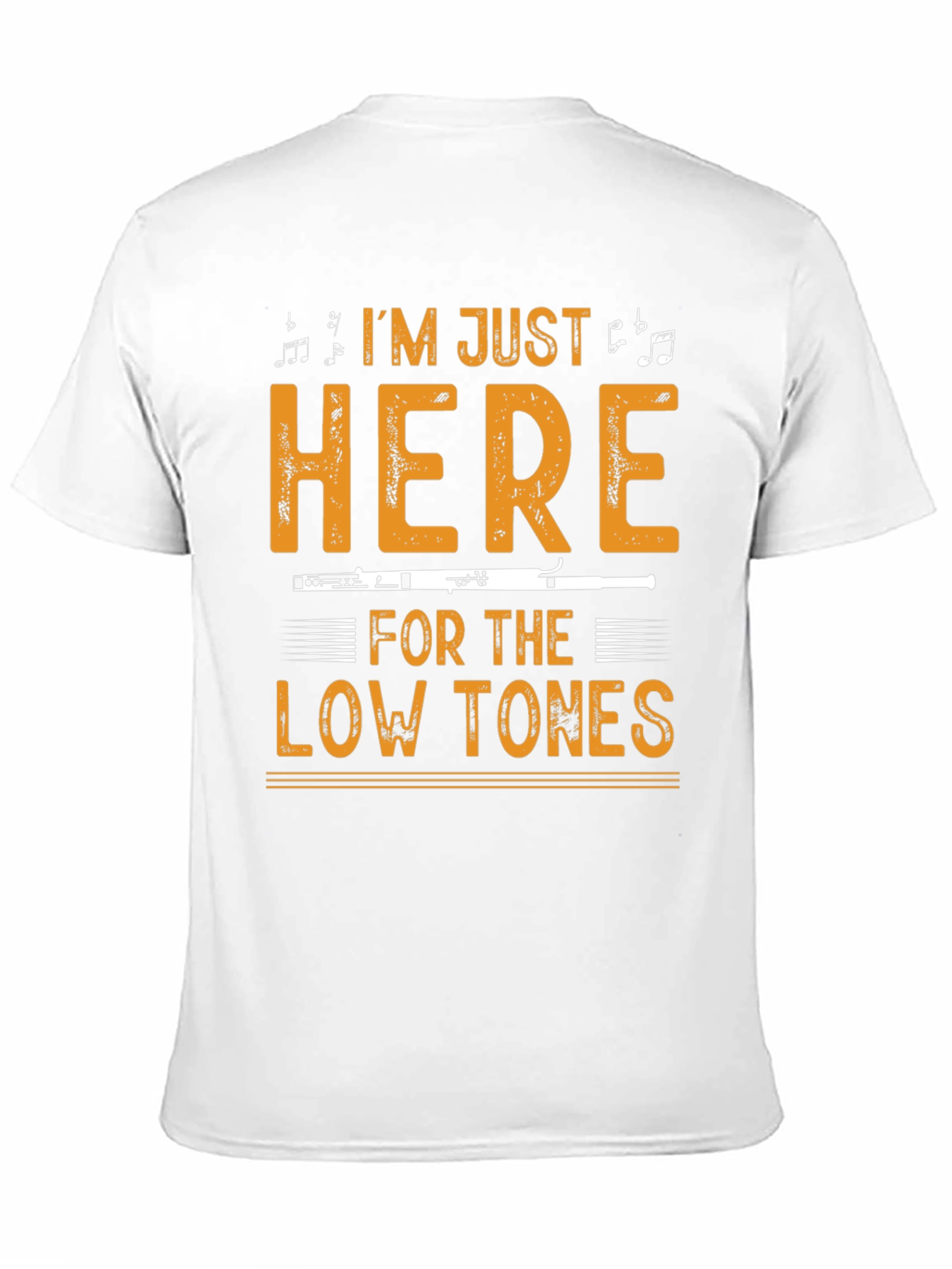 Music Lover T-Shirt: Low Tones Flute Player