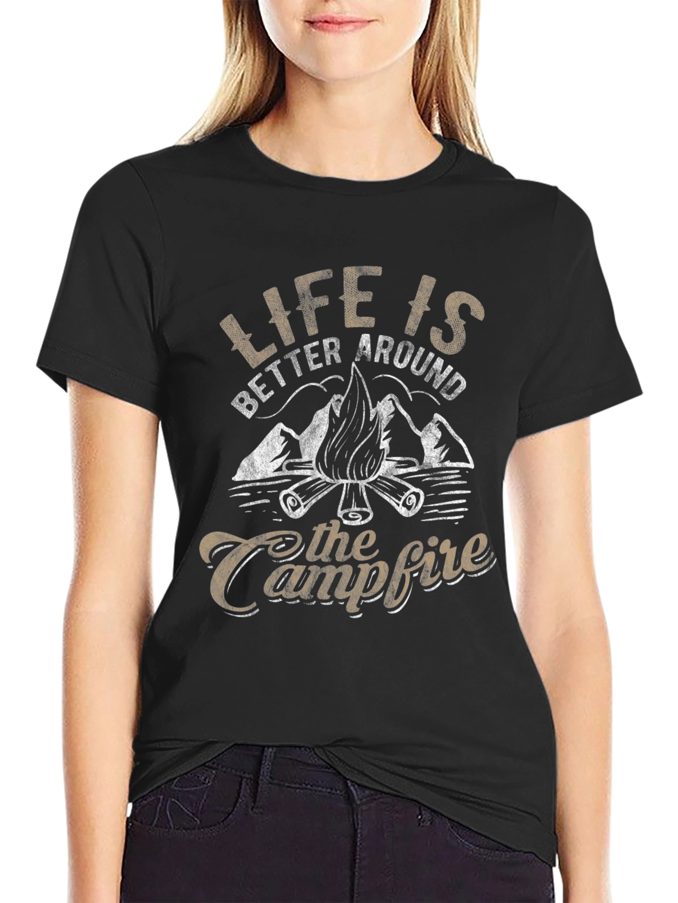 Life is Better Around the Campfire Graphic T-Shirt