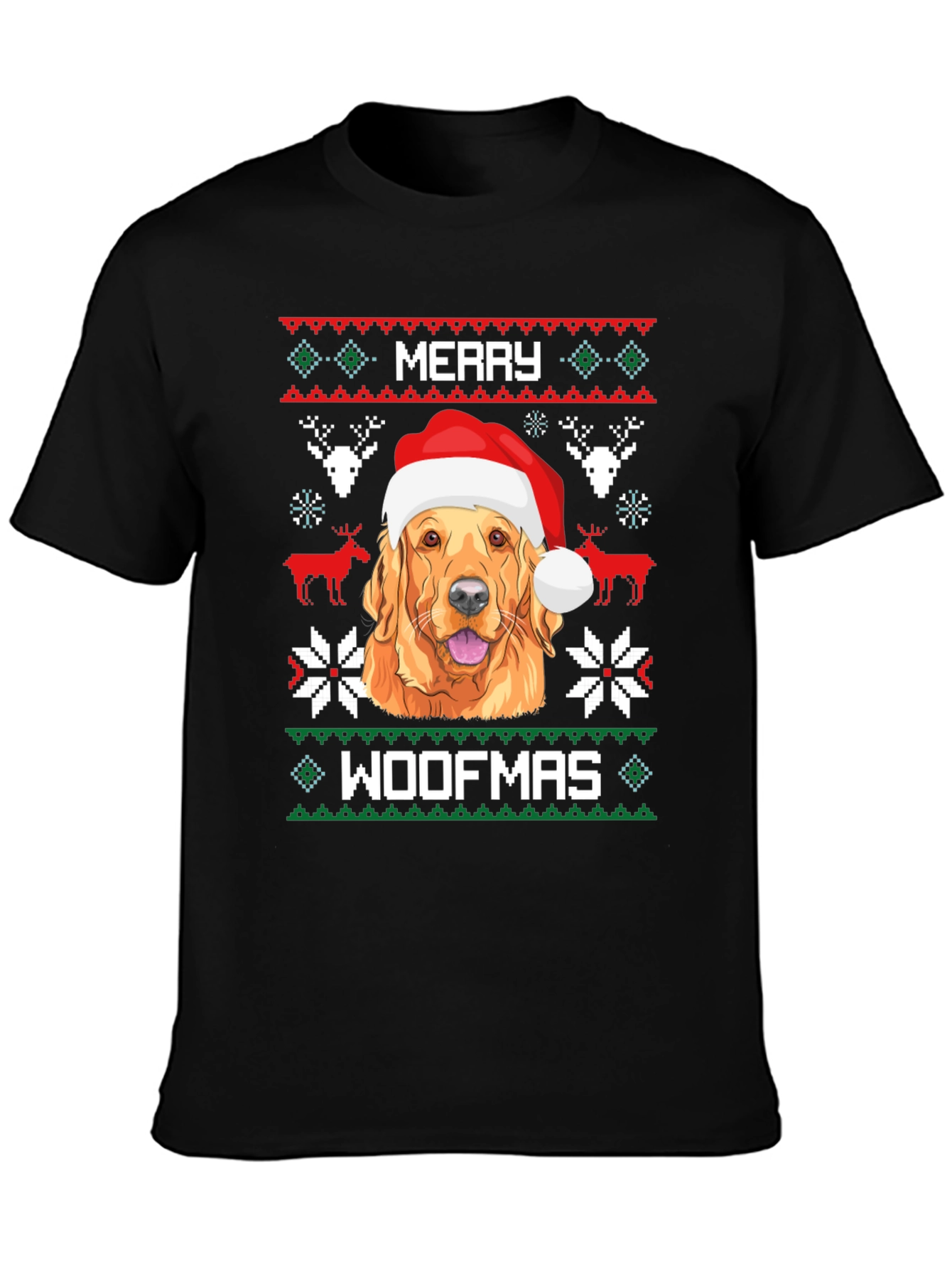 Merry Woofmas Dog Christmas T-Shirt