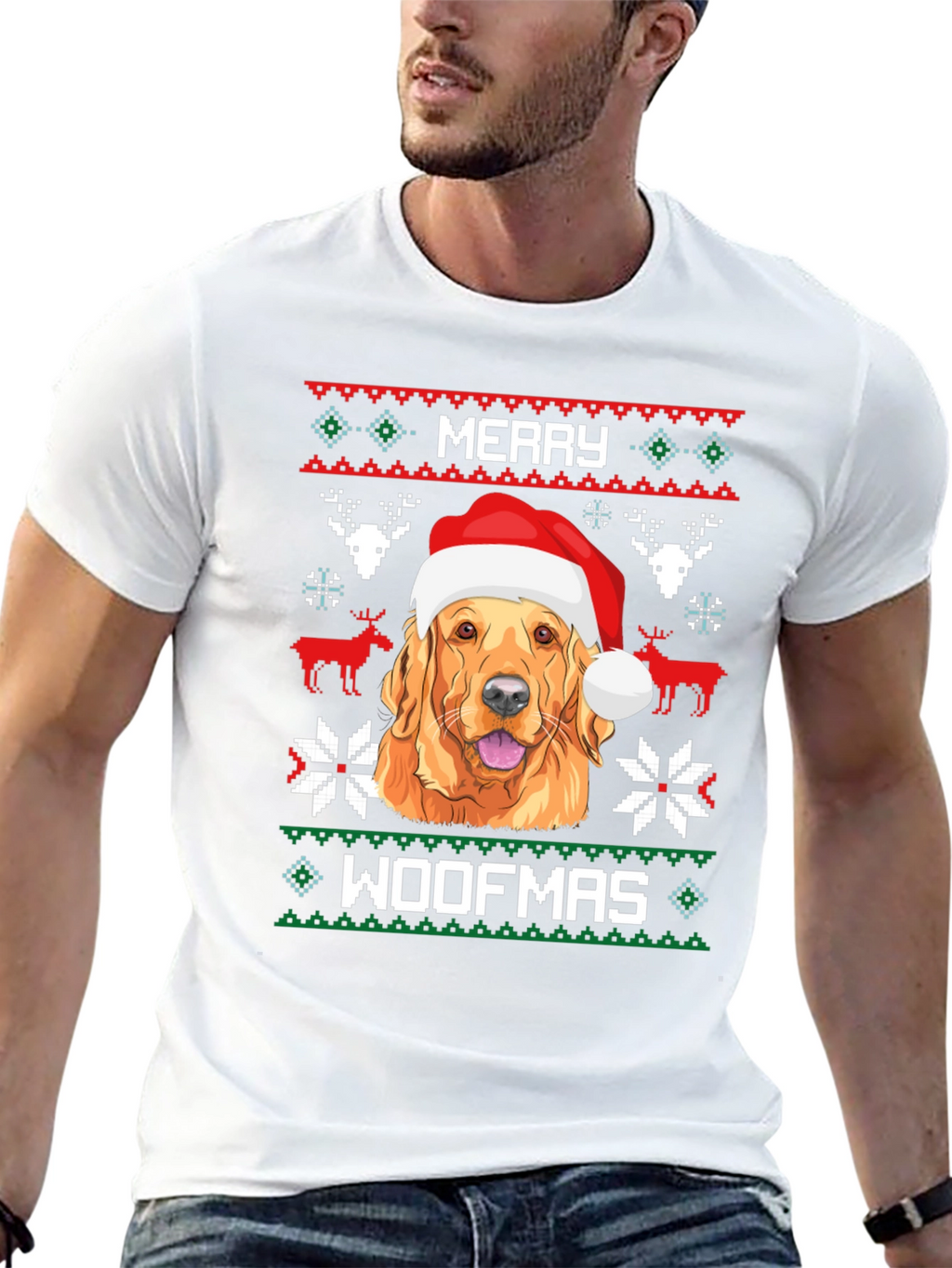 Merry Woofmas Dog Christmas T-Shirt
