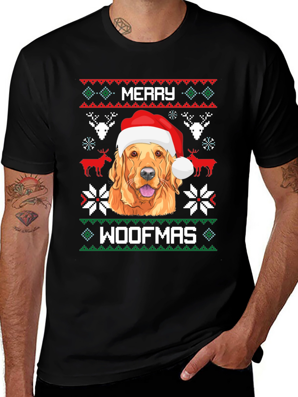 Merry Woofmas Dog Christmas T-Shirt