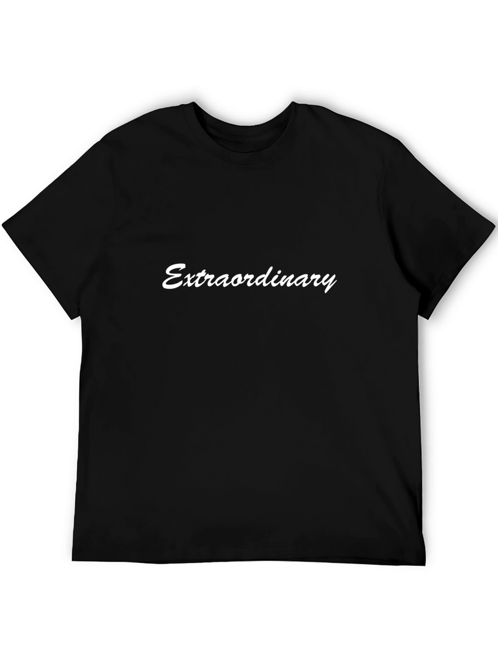 Extraordinary Black Cotton T-Shirt