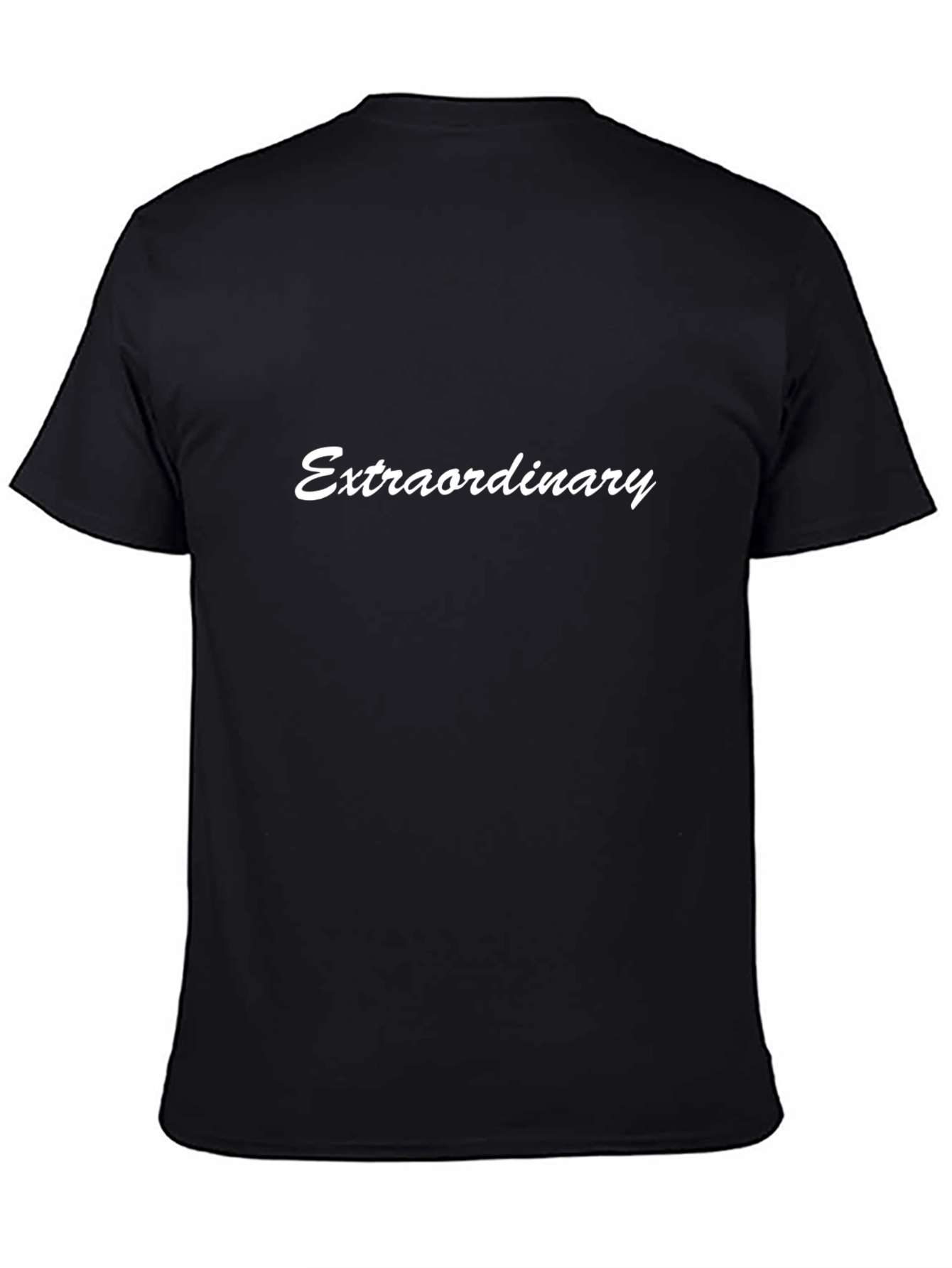 Extraordinary Black Cotton T-Shirt