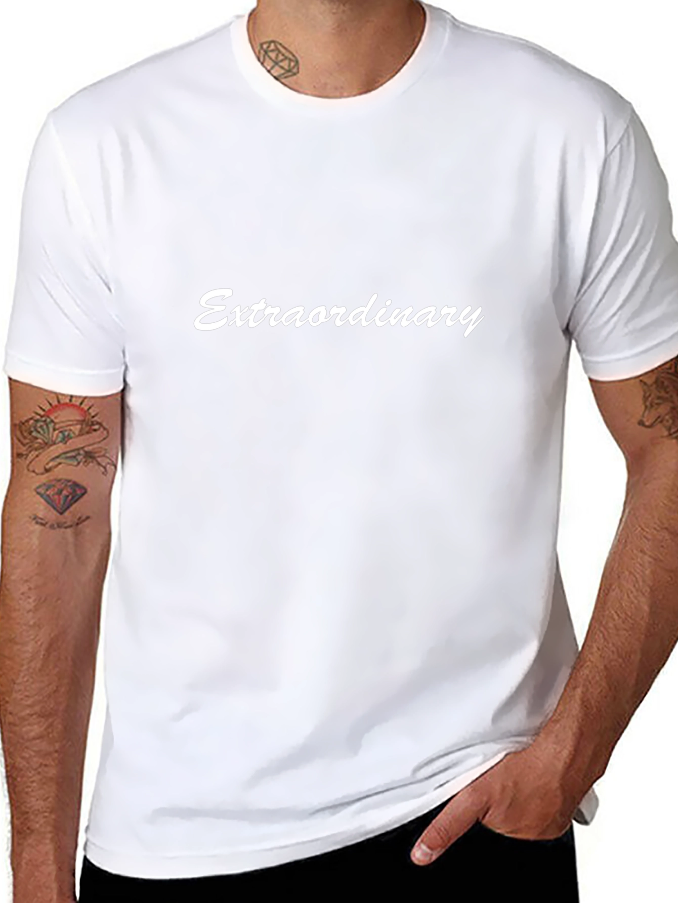 Extraordinary Black Cotton T-Shirt