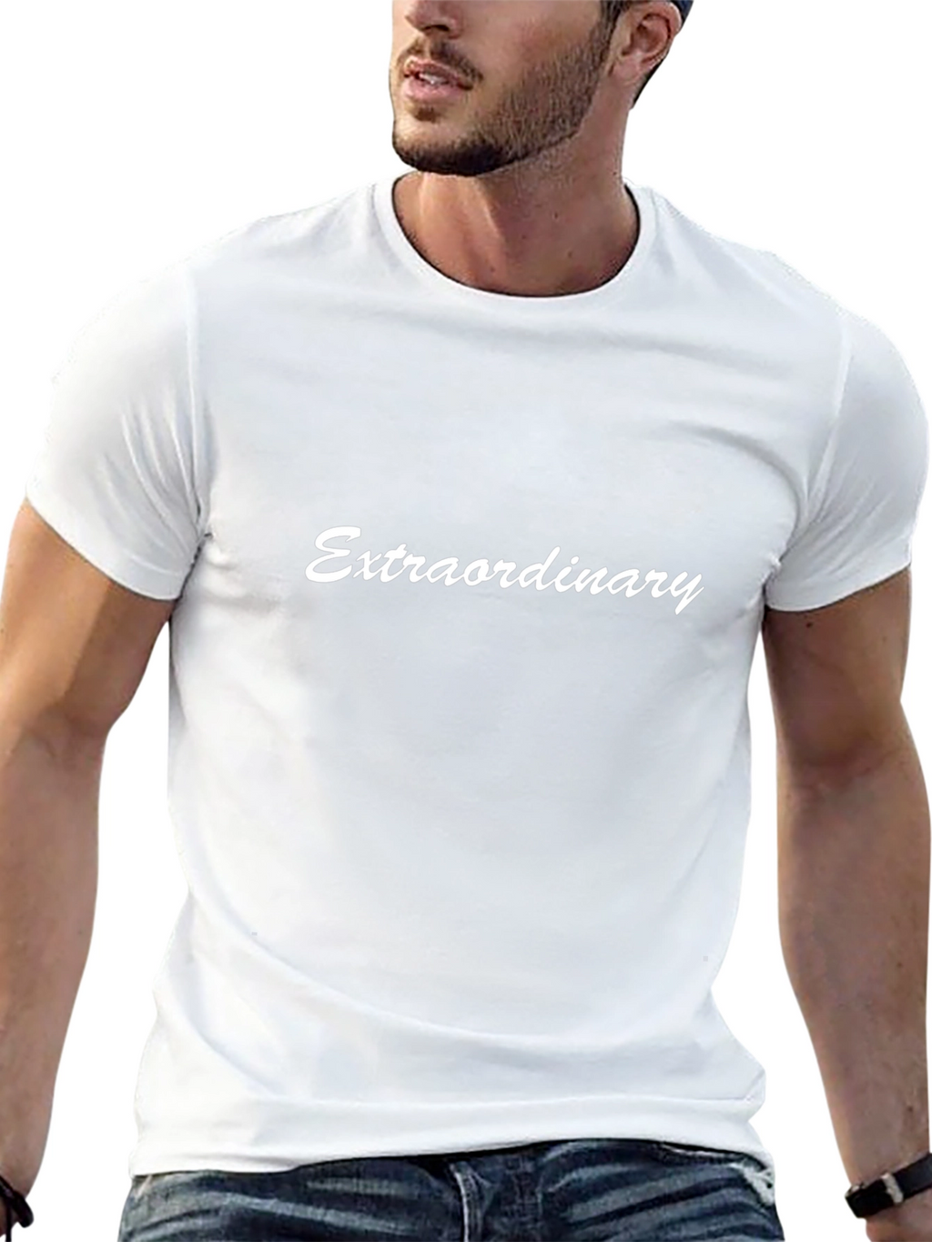 Extraordinary Black Cotton T-Shirt