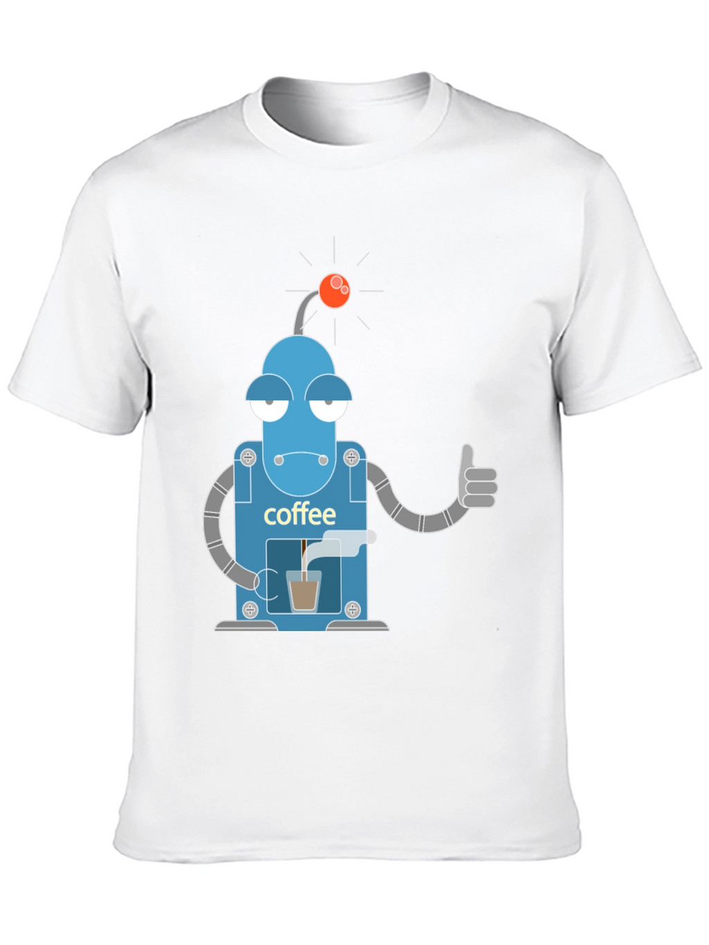 Coffee Robot Graphic Tee - Black T-Shirt