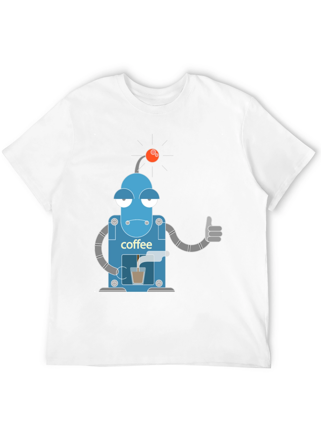 Coffee Robot Graphic Tee - Black T-Shirt